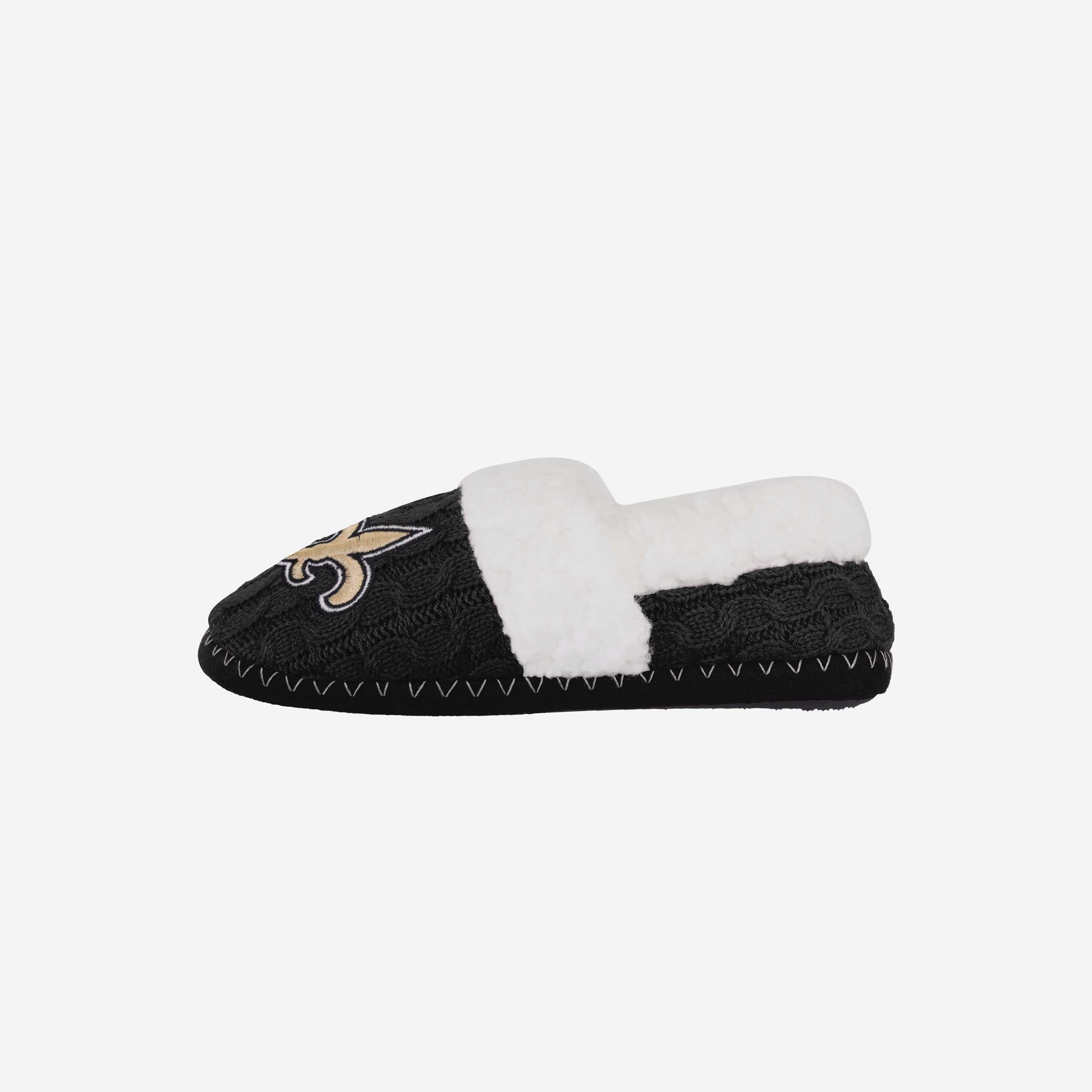 New Orleans Saints Womens Team Color Moccasin Slipper