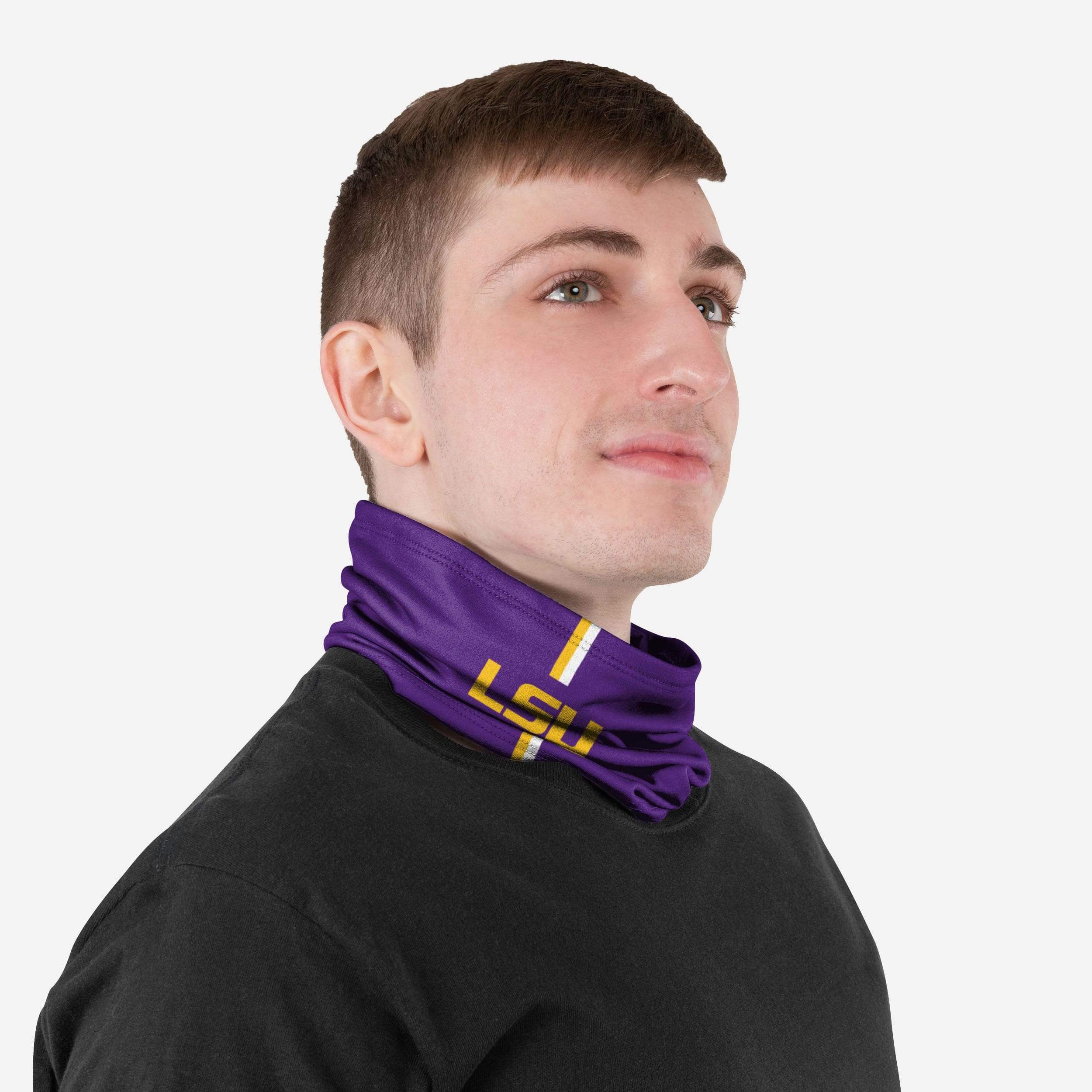 LSU Tigers On-Field Sideline Logo Gaiter Scarf 4 LSU Tigers On-Field Sideline Logo Gaiter Scarf