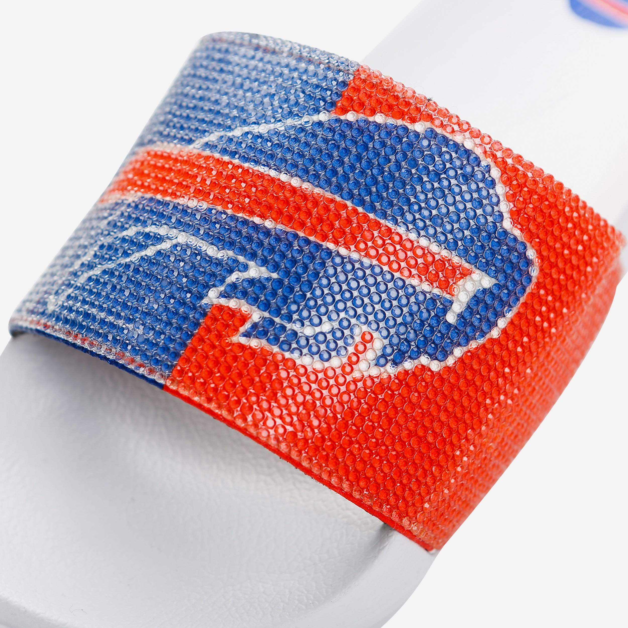 Buffalo Bills Womens Big Logo Shimmer Slide 2 Buffalo Bills Womens Big Logo Shimmer Slide