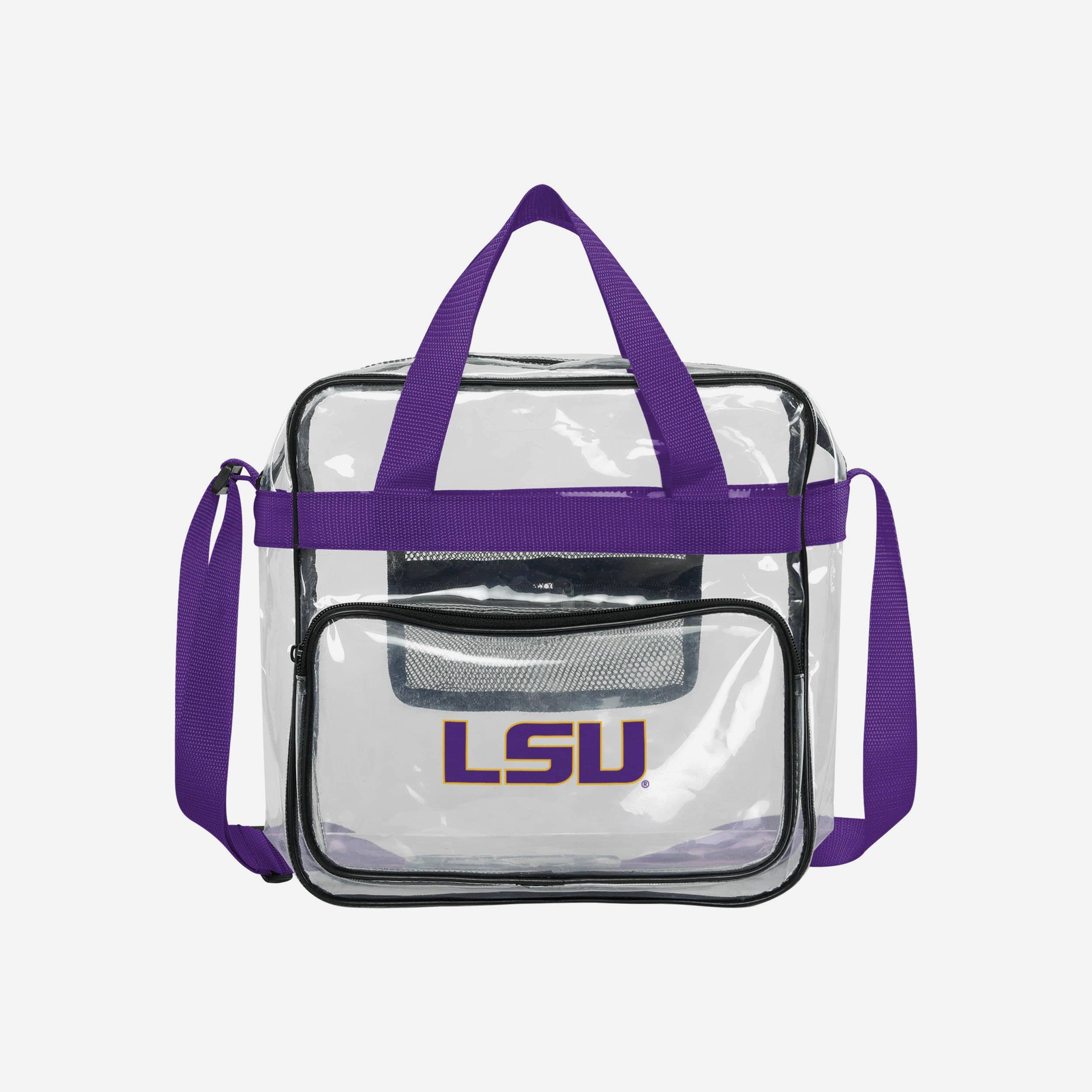 LSU Tigers Clear High End Messenger Bag 1 LSU Tigers Clear High End Messenger Bag