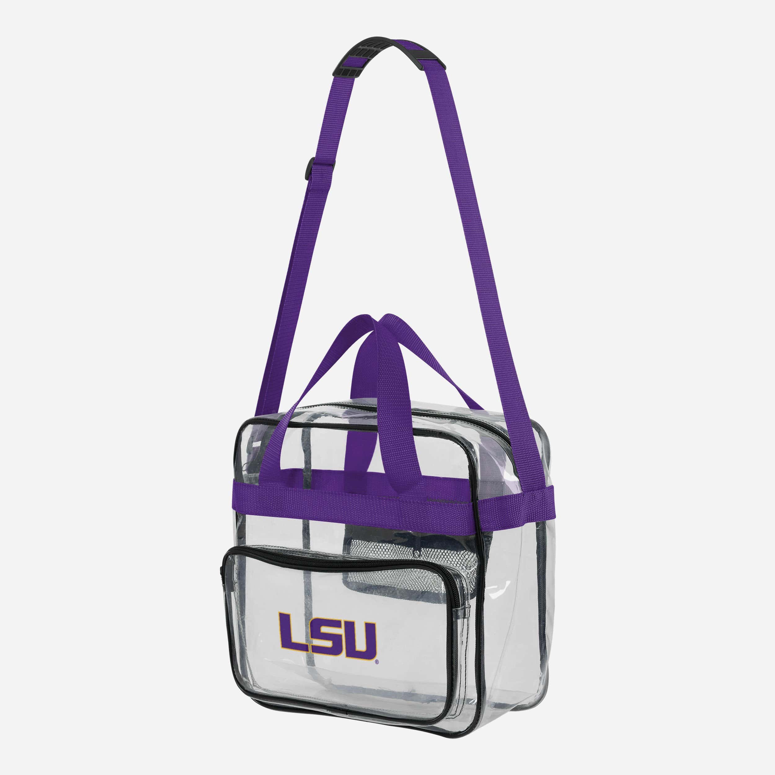 LSU Tigers Clear High End Messenger Bag 2 LSU Tigers Clear High End Messenger Bag