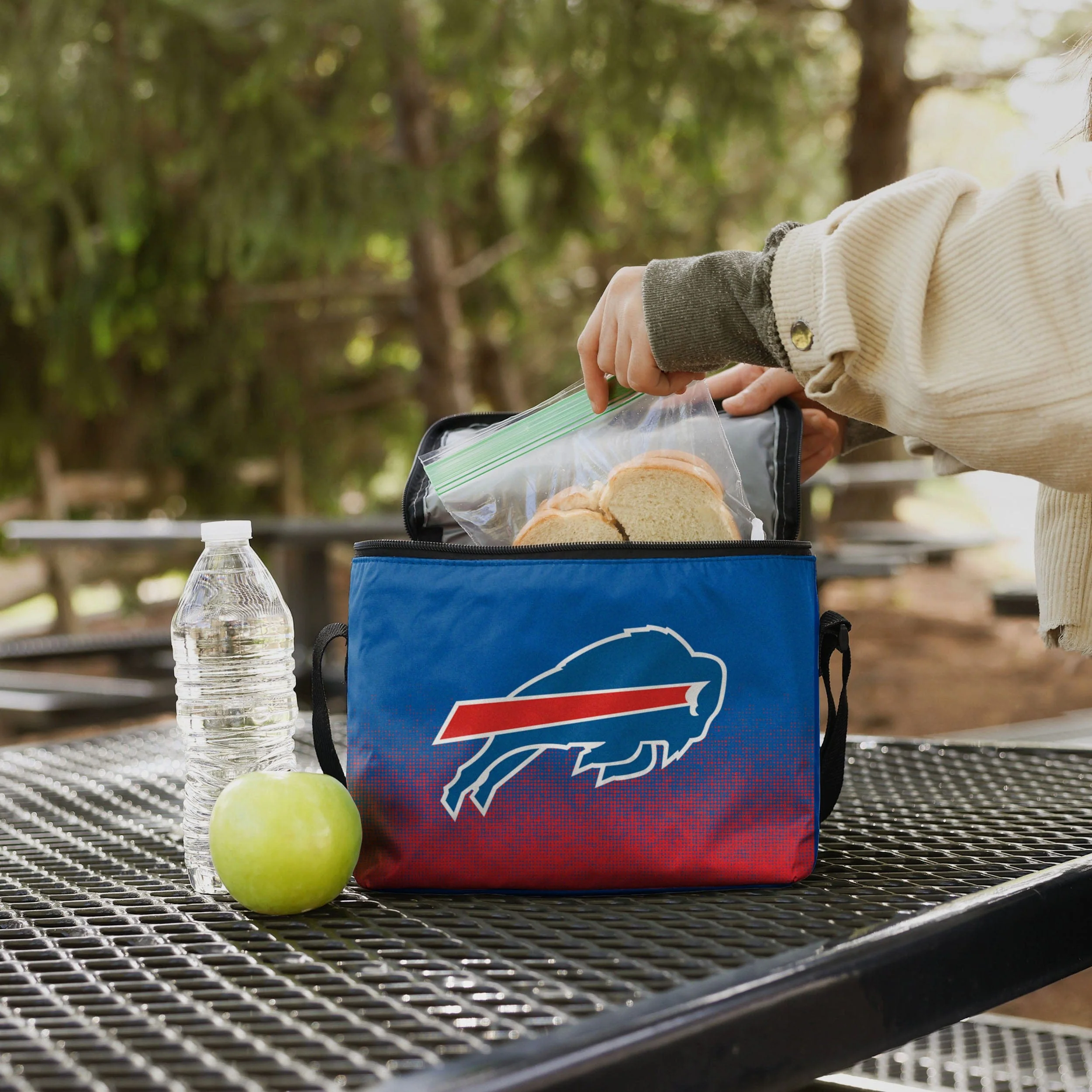 Buffalo Bills Big Logo Gradient 6 Pack Cooler 3 Buffalo Bills Big Logo Gradient 6 Pack Cooler