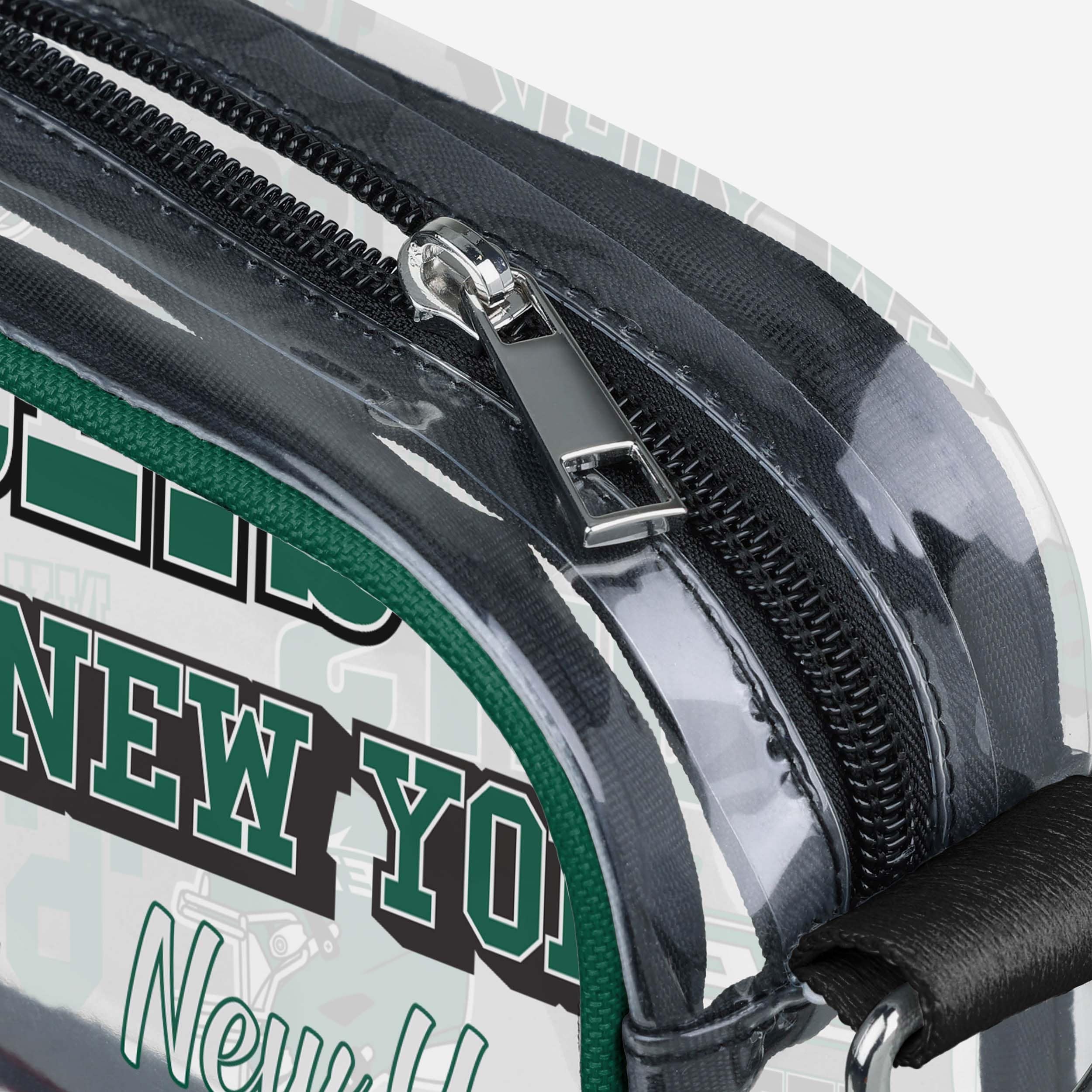 New York Jets Repeat Retro Print Clear Crossbody Bag 4 New York Jets Repeat Retro Print Clear Crossbody Bag