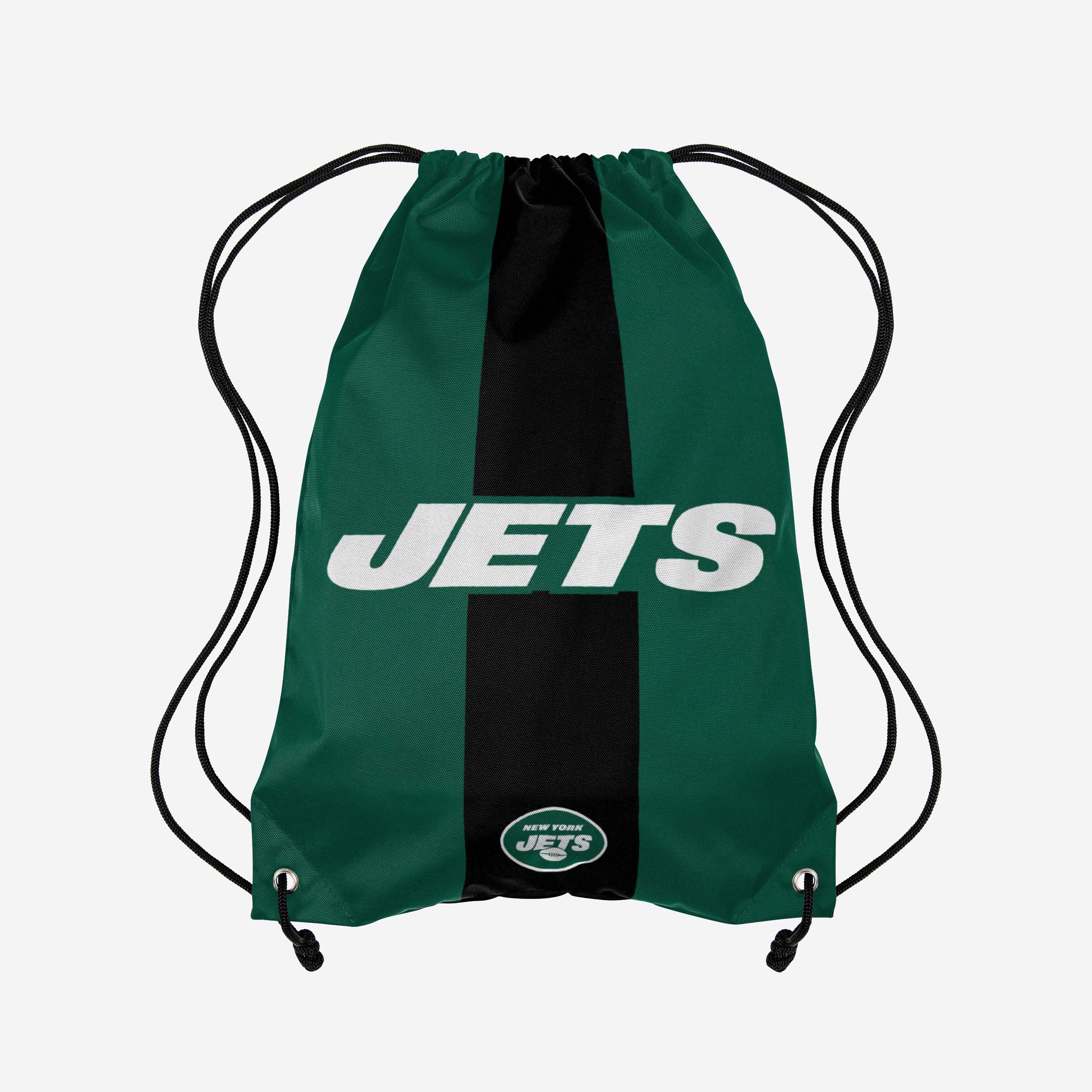 New York Jets Team Stripe Wordmark Drawstring Backpack