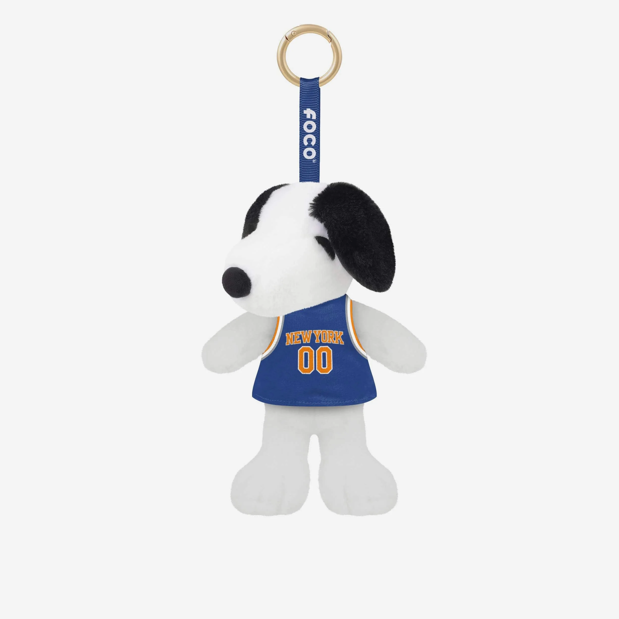 New York Knicks Plush Snoopy Peanuts Bag Charm Keychain