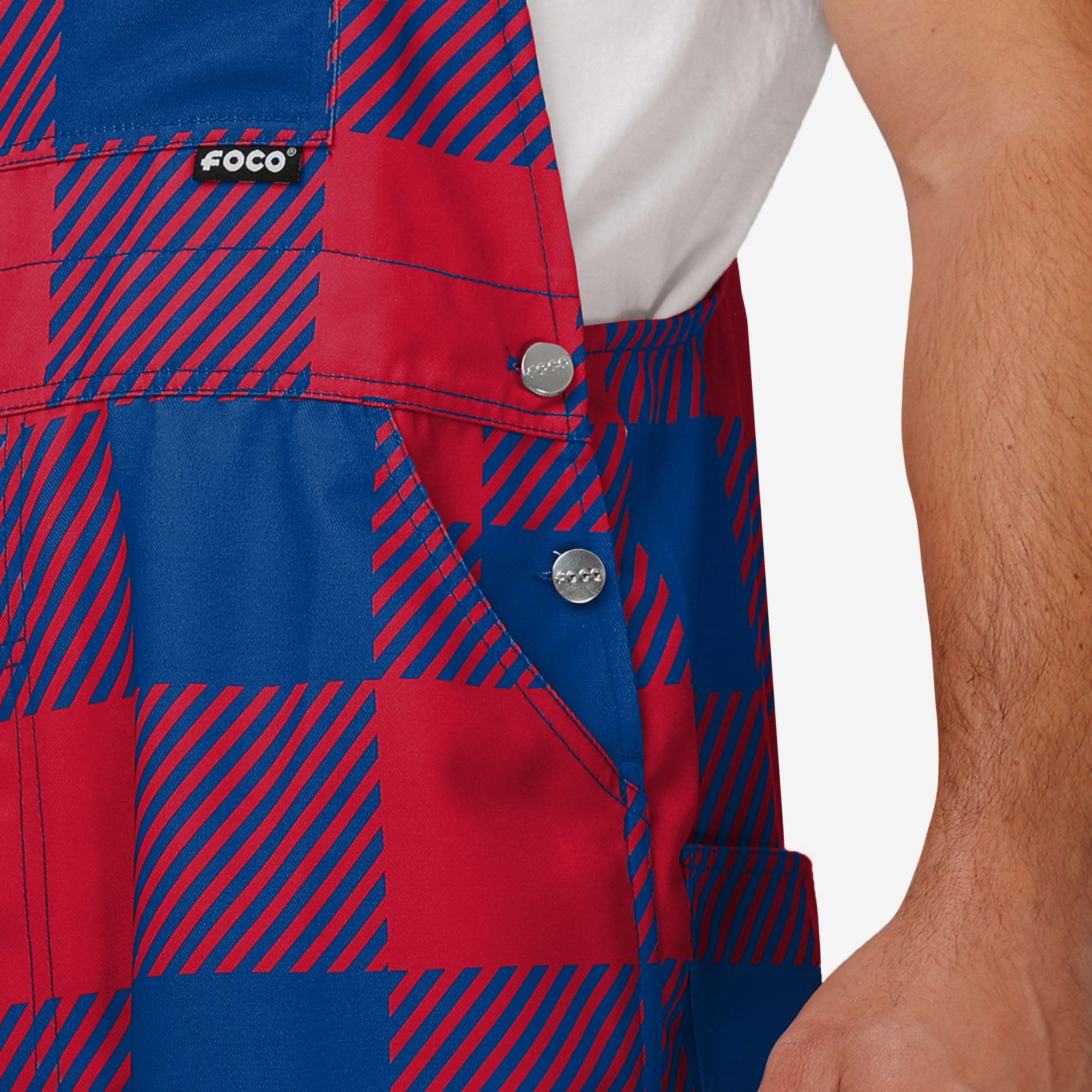 New York Giants Mens Plaid Bib Overalls 5 New York Giants Mens Plaid Bib Overalls