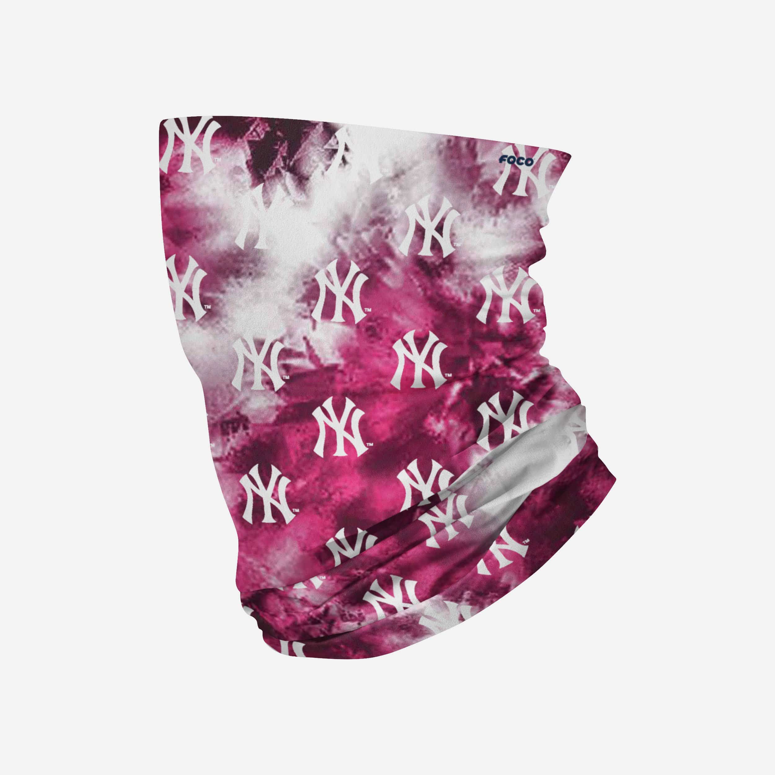 New York Yankees Pink Tie-Dye Gaiter Scarf