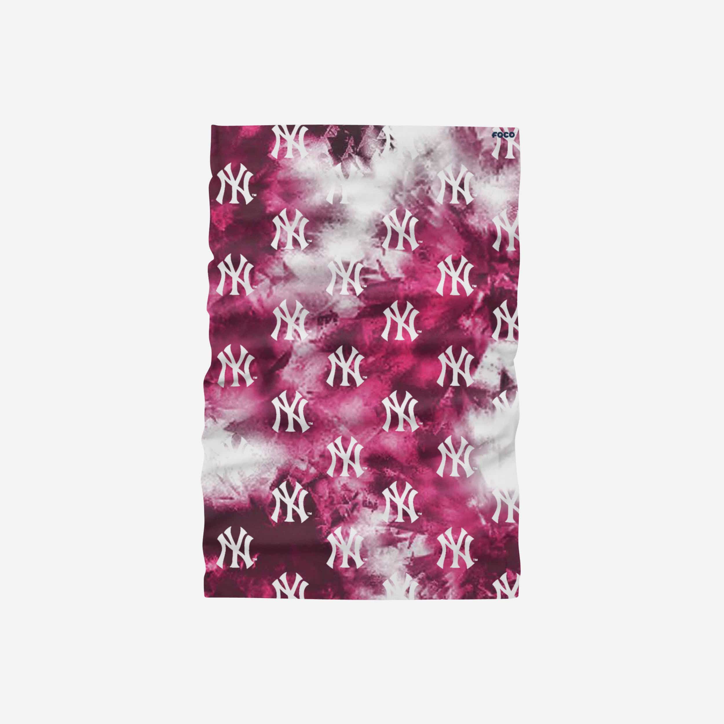 New York Yankees Pink Tie-Dye Gaiter Scarf 2 New York Yankees Pink Tie-Dye Gaiter Scarf