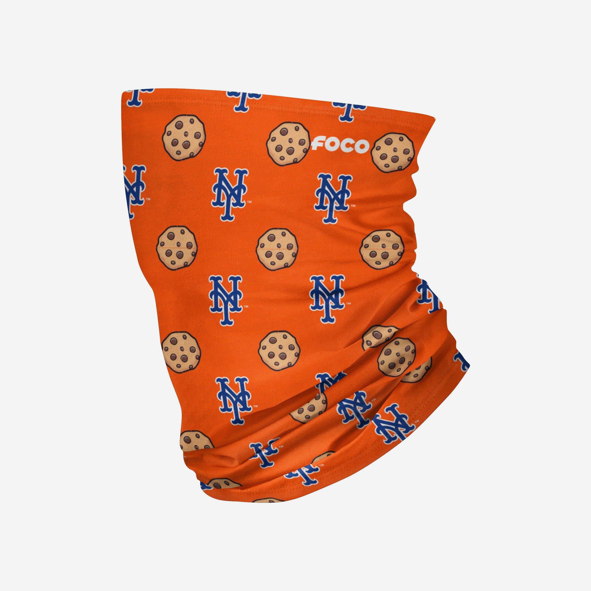 New York Mets Orange Repeat Cookie Stitched Gaiter Scarf