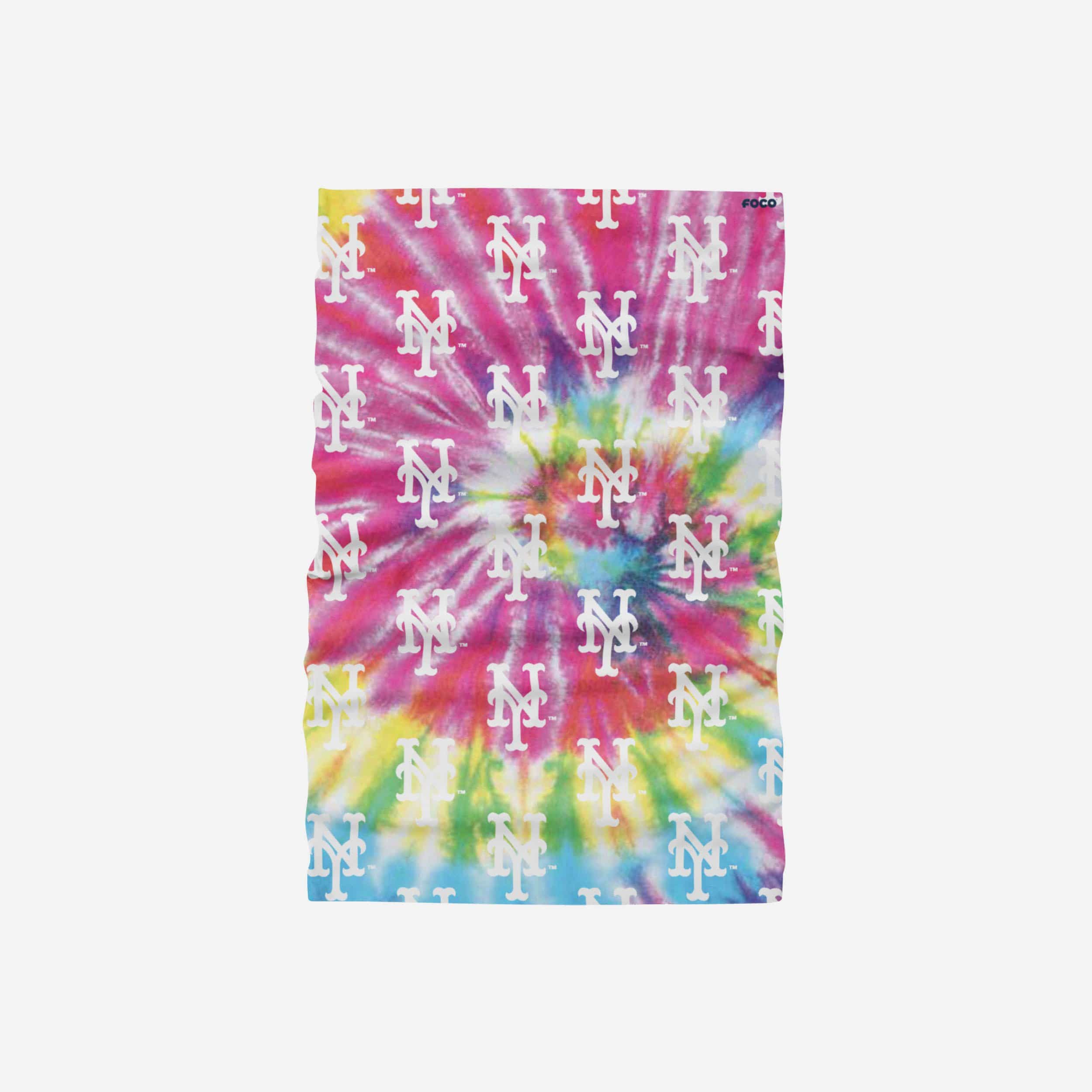 New York Mets Pastel Tie-Dye Gaiter Scarf 2 New York Mets Pastel Tie-Dye Gaiter Scarf