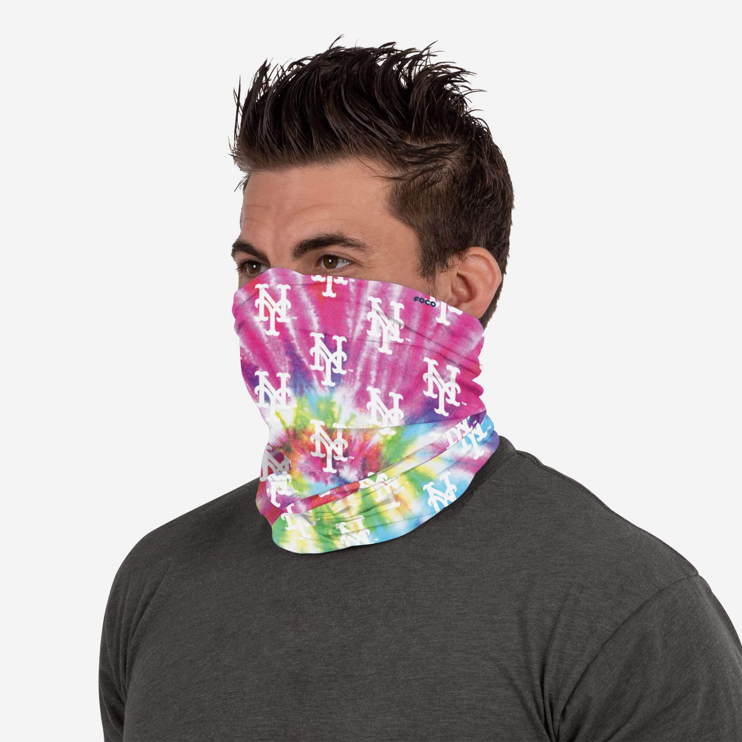 New York Mets Pastel Tie-Dye Gaiter Scarf 4 New York Mets Pastel Tie-Dye Gaiter Scarf