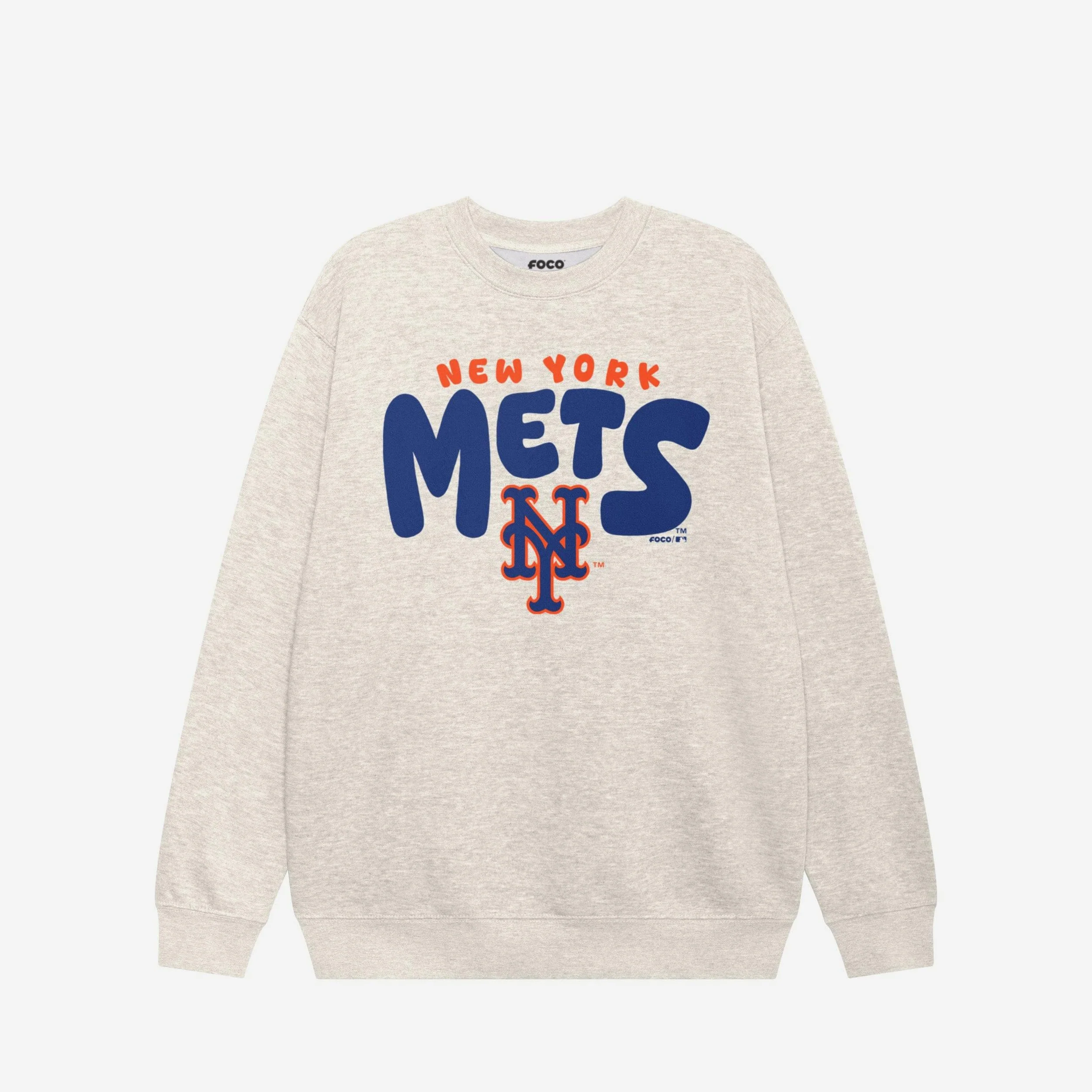 New York Mets Bubble Crew Neck Sweatshirt