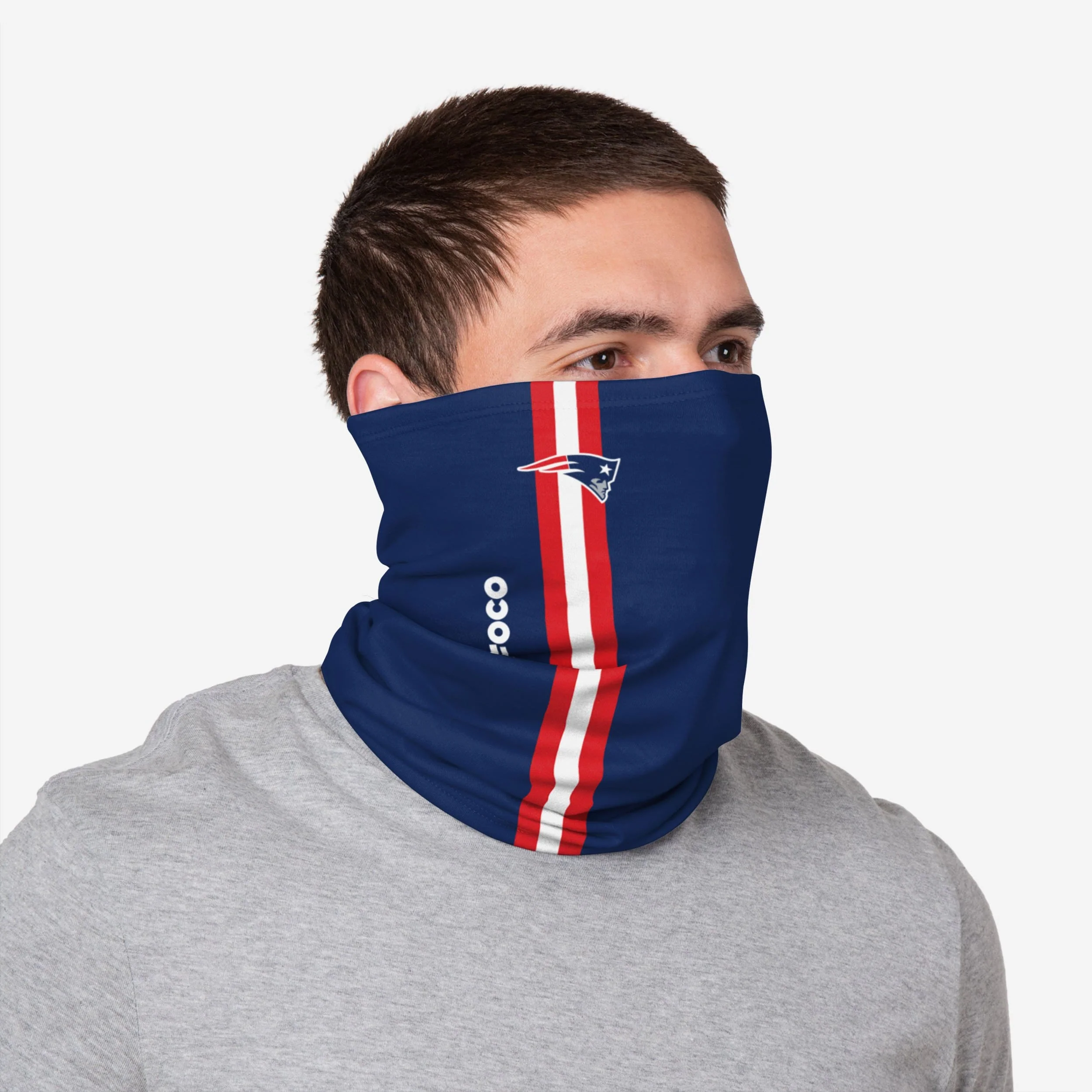 New England Patriots On-Field Sideline Gaiter Scarf 3 New England Patriots On-Field Sideline Gaiter Scarf