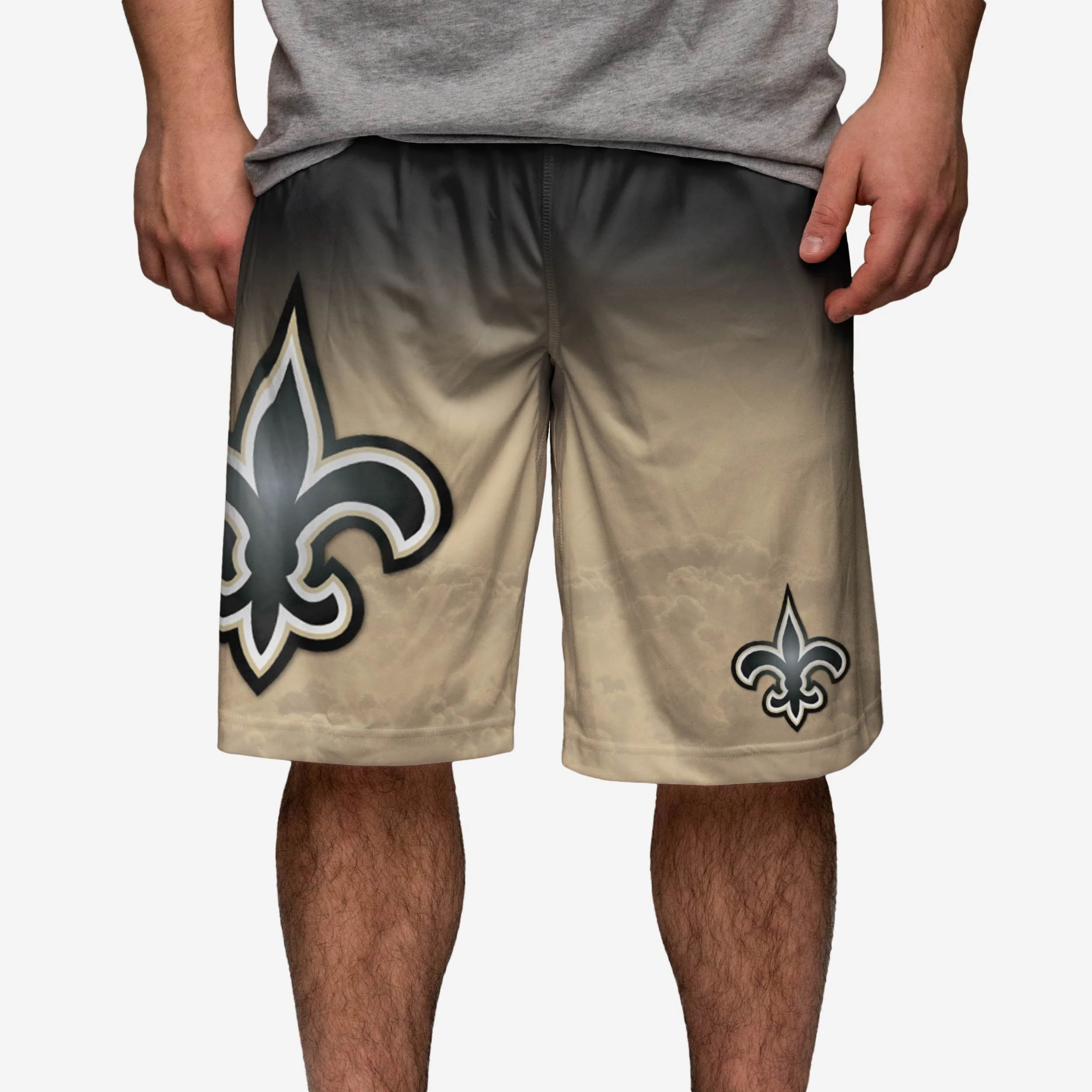 New Orleans Saints Gradient Big Logo Training Shorts