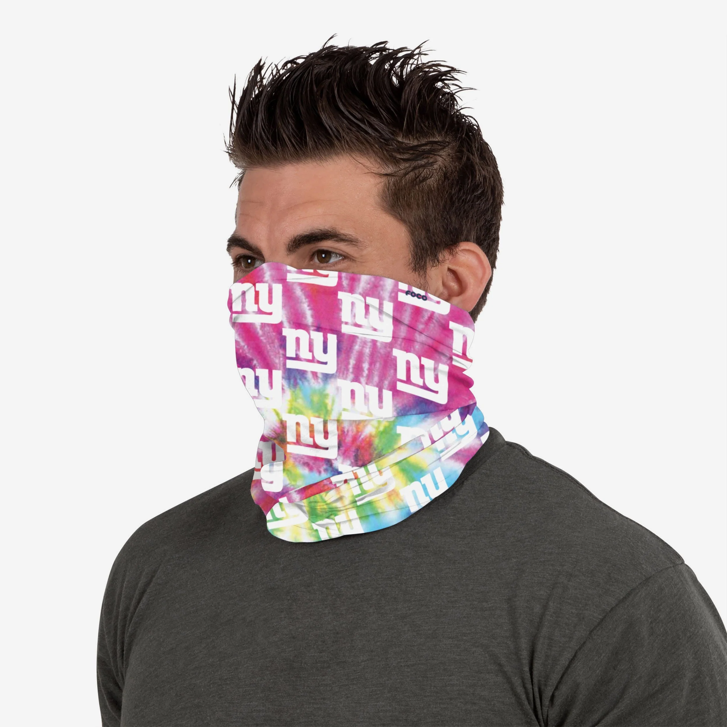 New York Giants Pastel Tie-Dye Gaiter Scarf 4 New York Giants Pastel Tie-Dye Gaiter Scarf