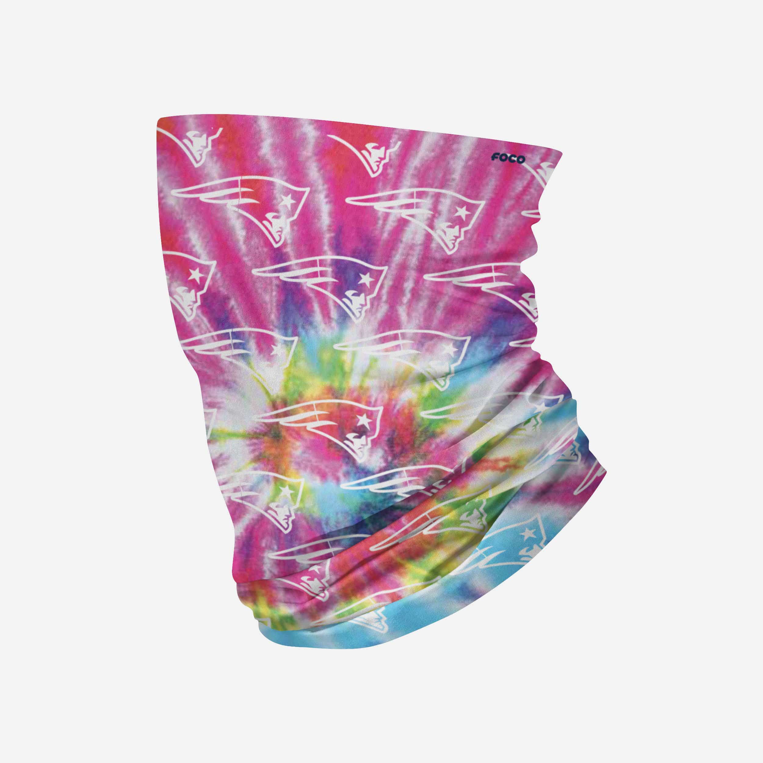 New England Patriots Pastel Tie-Dye Gaiter Scarf