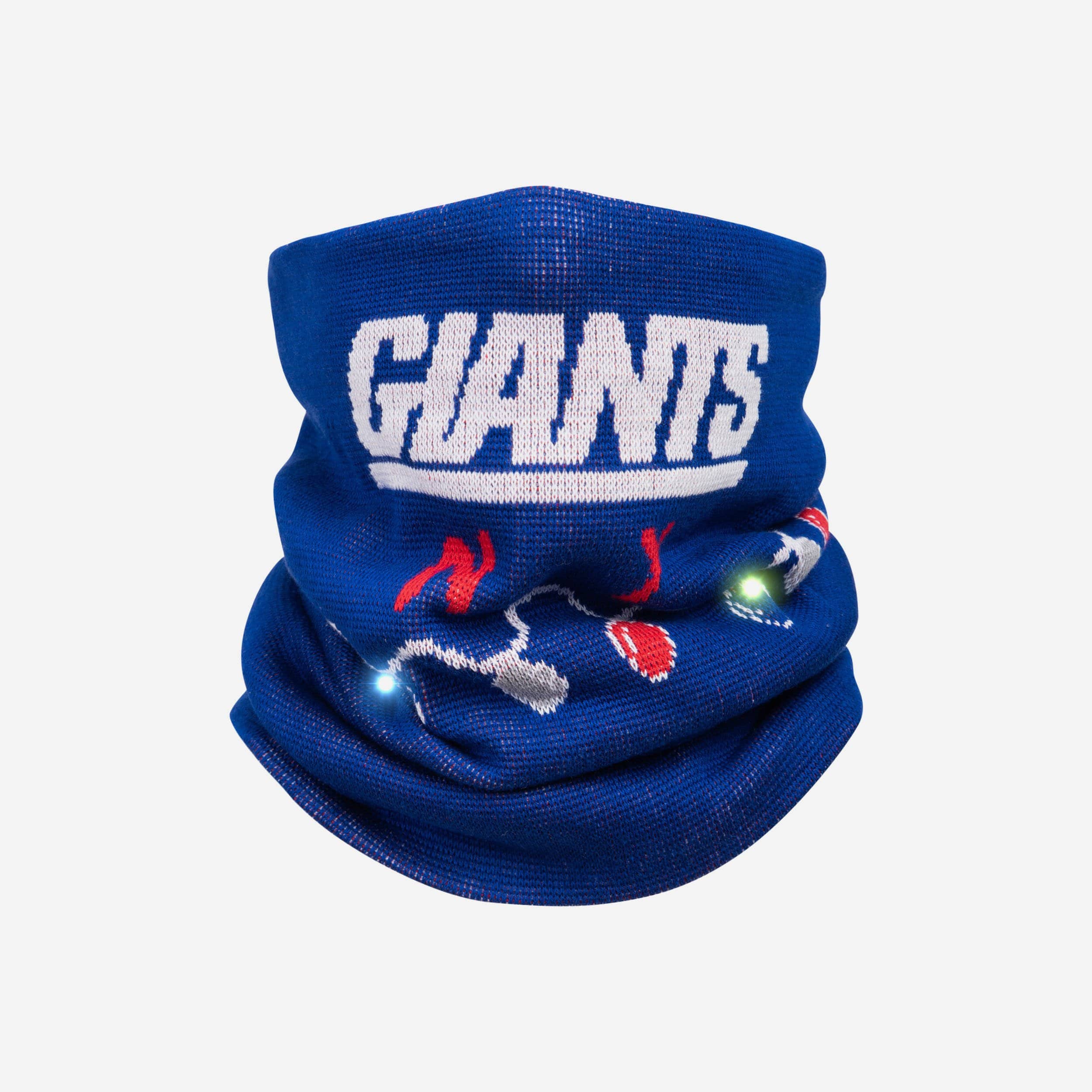New York Giants Light Up Knit Gaiter Scarf