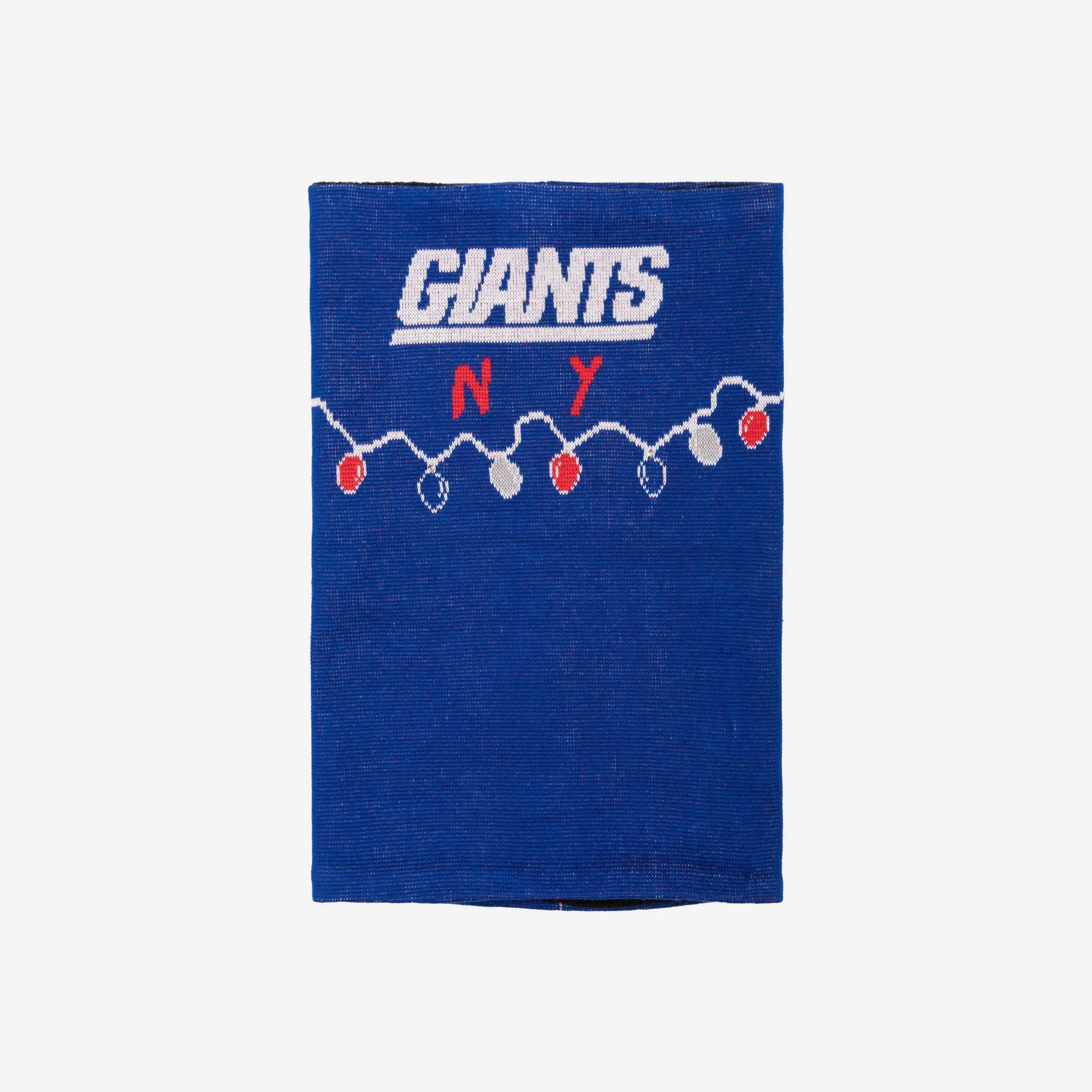 New York Giants Light Up Knit Gaiter Scarf 2 New York Giants Light Up Knit Gaiter Scarf