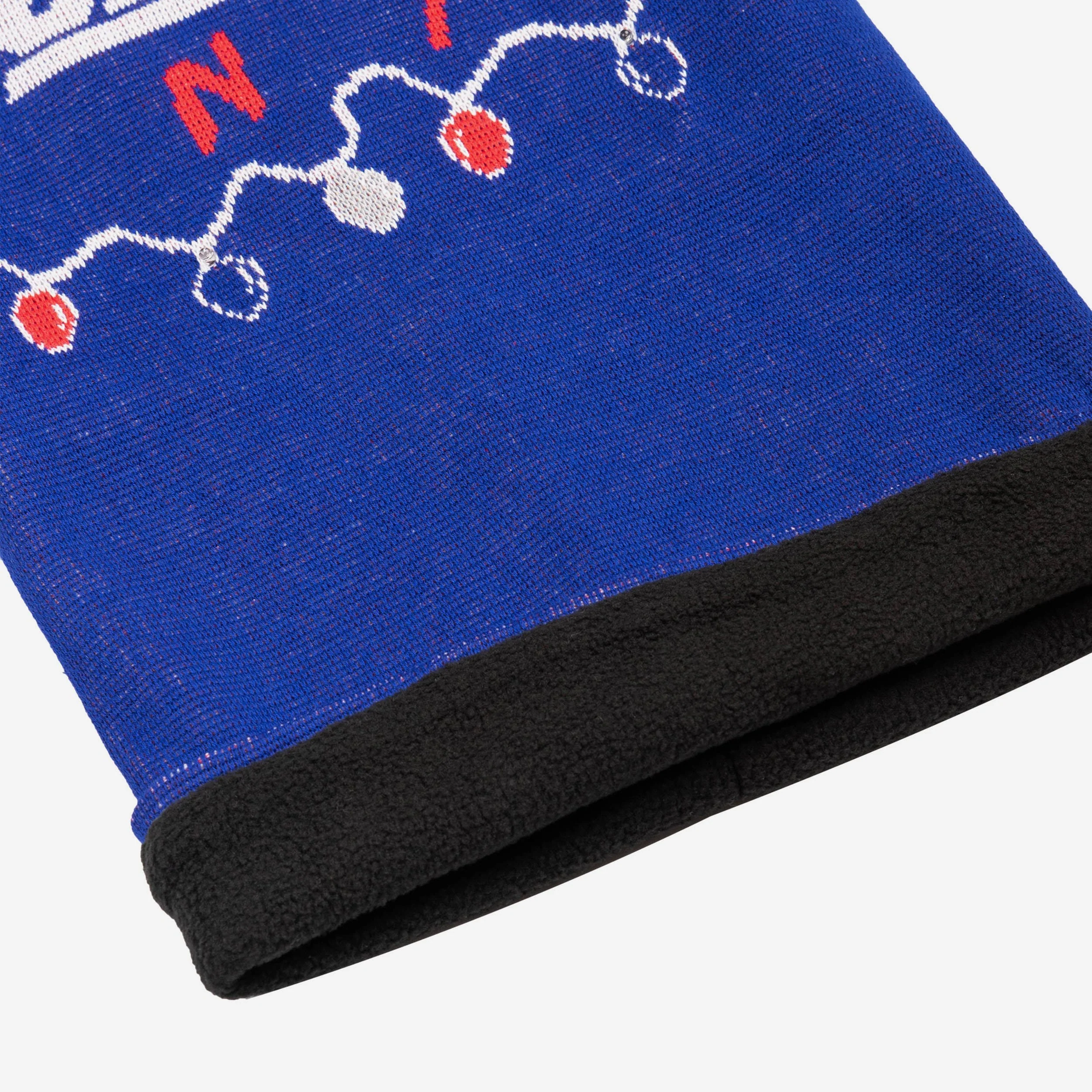 New York Giants Light Up Knit Gaiter Scarf 3 New York Giants Light Up Knit Gaiter Scarf