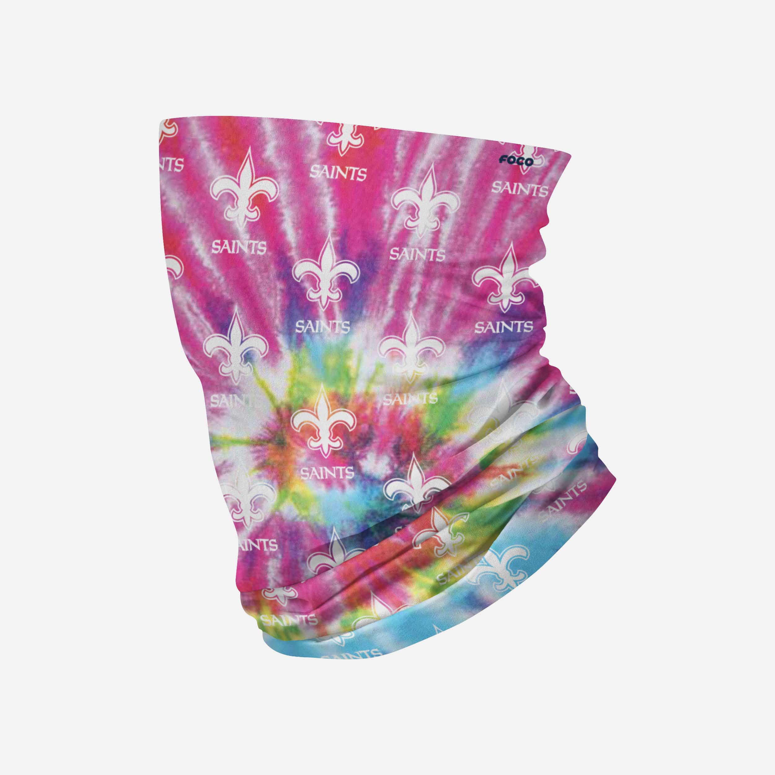 New Orleans Saints Pastel Tie-Dye Gaiter Scarf