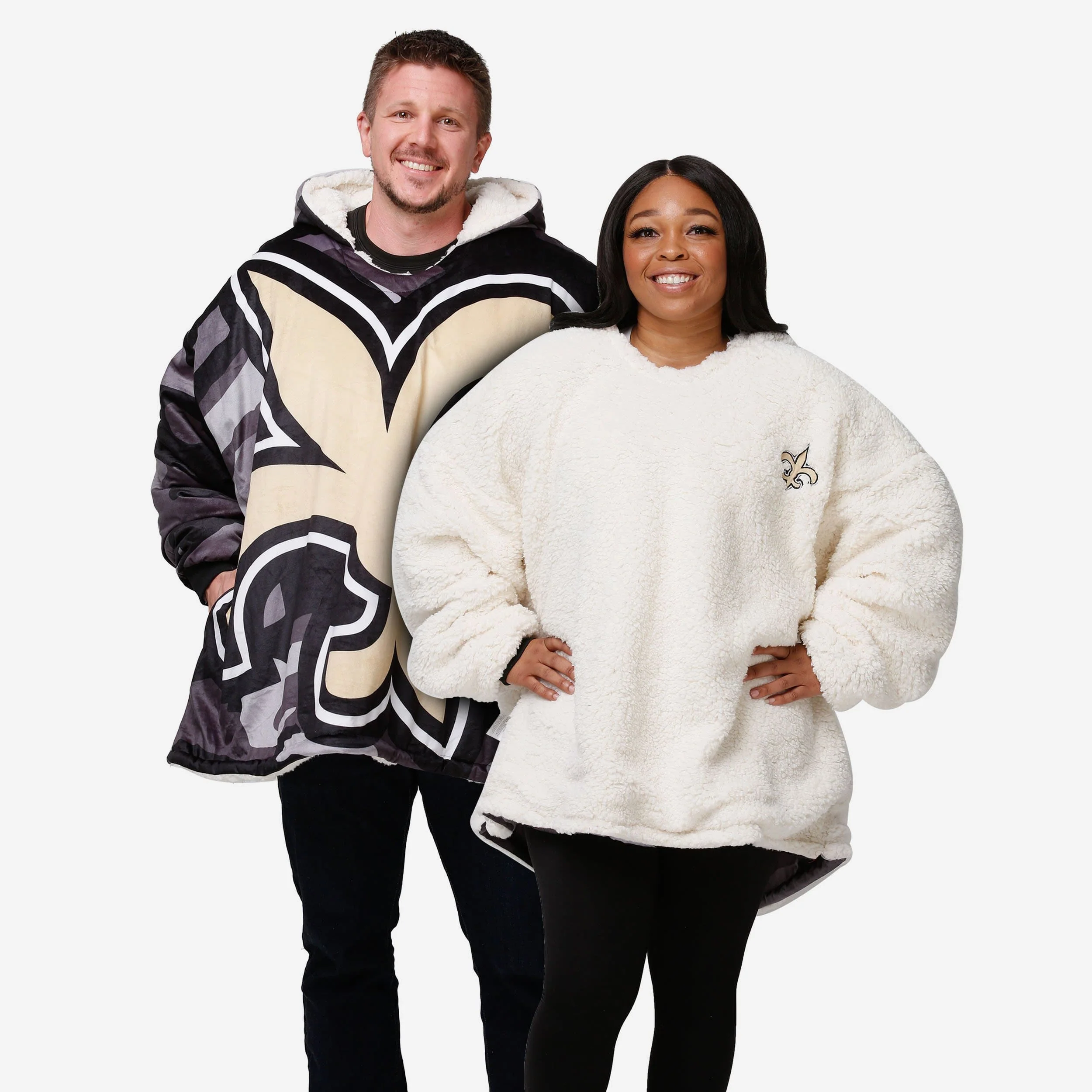 New Orleans Saints Reversible Team Color Camo Hoodeez 1 New Orleans Saints Reversible Team Color Camo Hoodeez