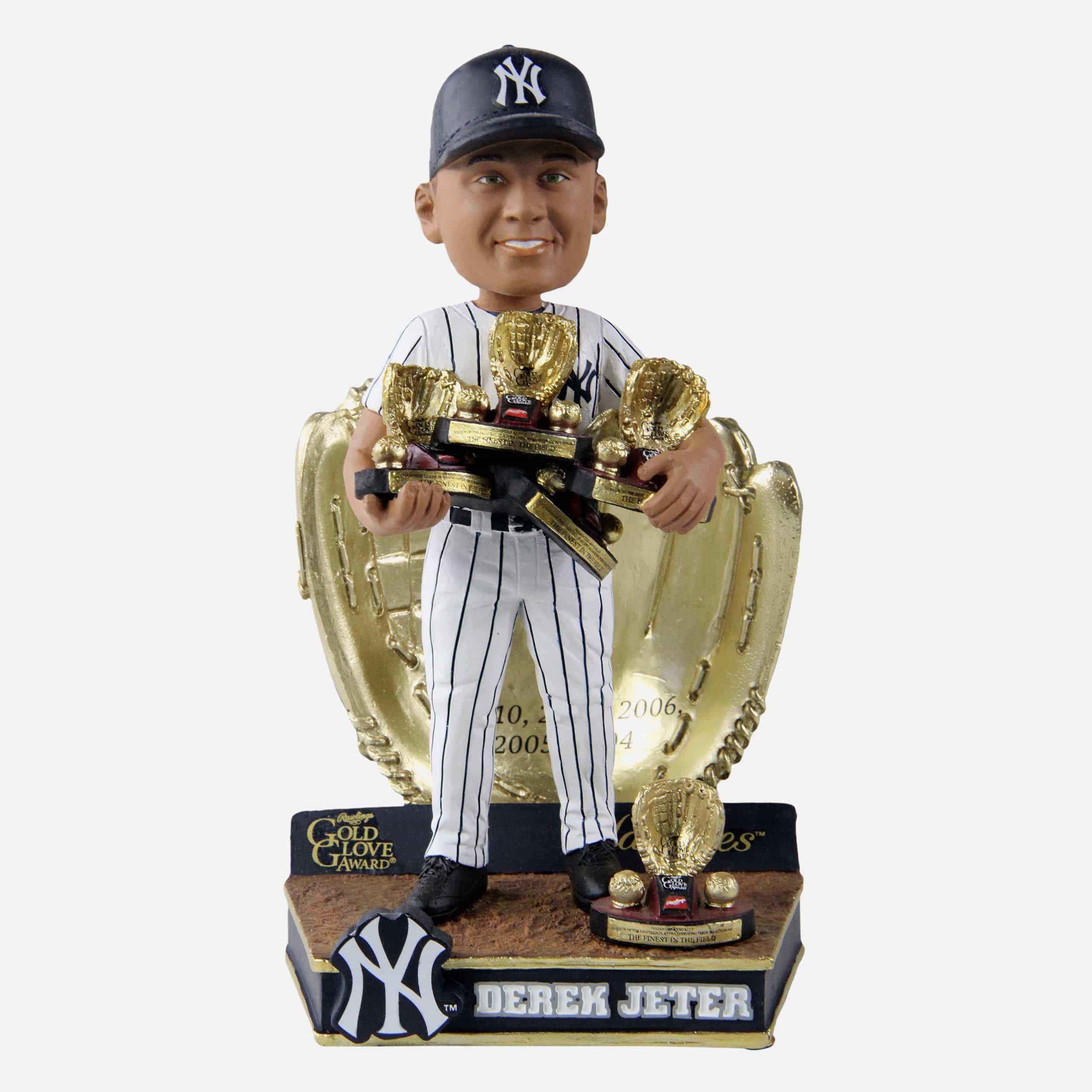 Derek Jeter New York Yankees 5X Gold Glove Award Bobblehead 1 Derek Jeter New York Yankees 5X Gold Glove Award Bobblehead