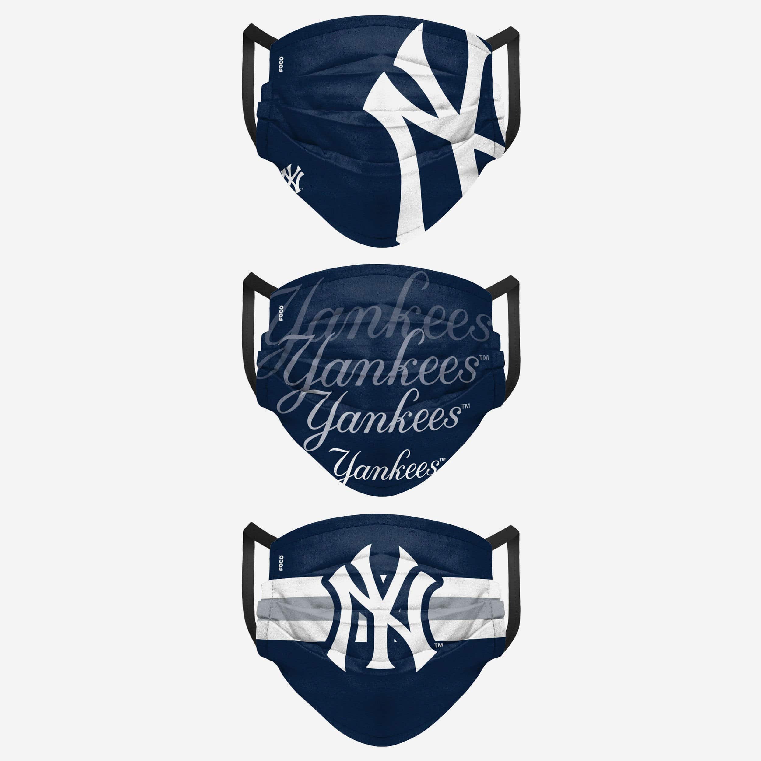 New York Yankees Matchday 3 Pack Face Cover 2 New York Yankees Matchday 3 Pack Face Cover