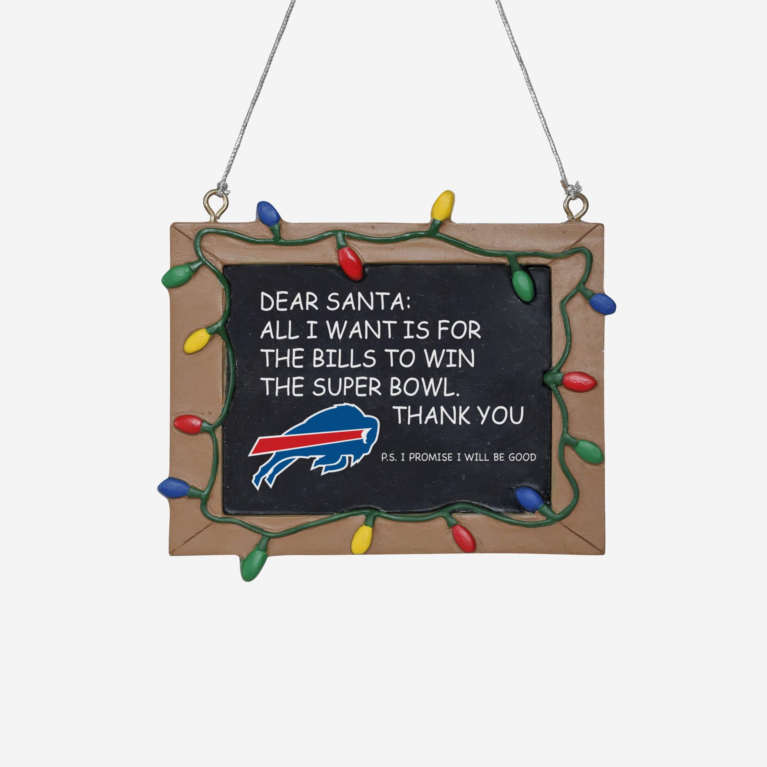 Buffalo Bills Resin Chalkboard Sign Ornament