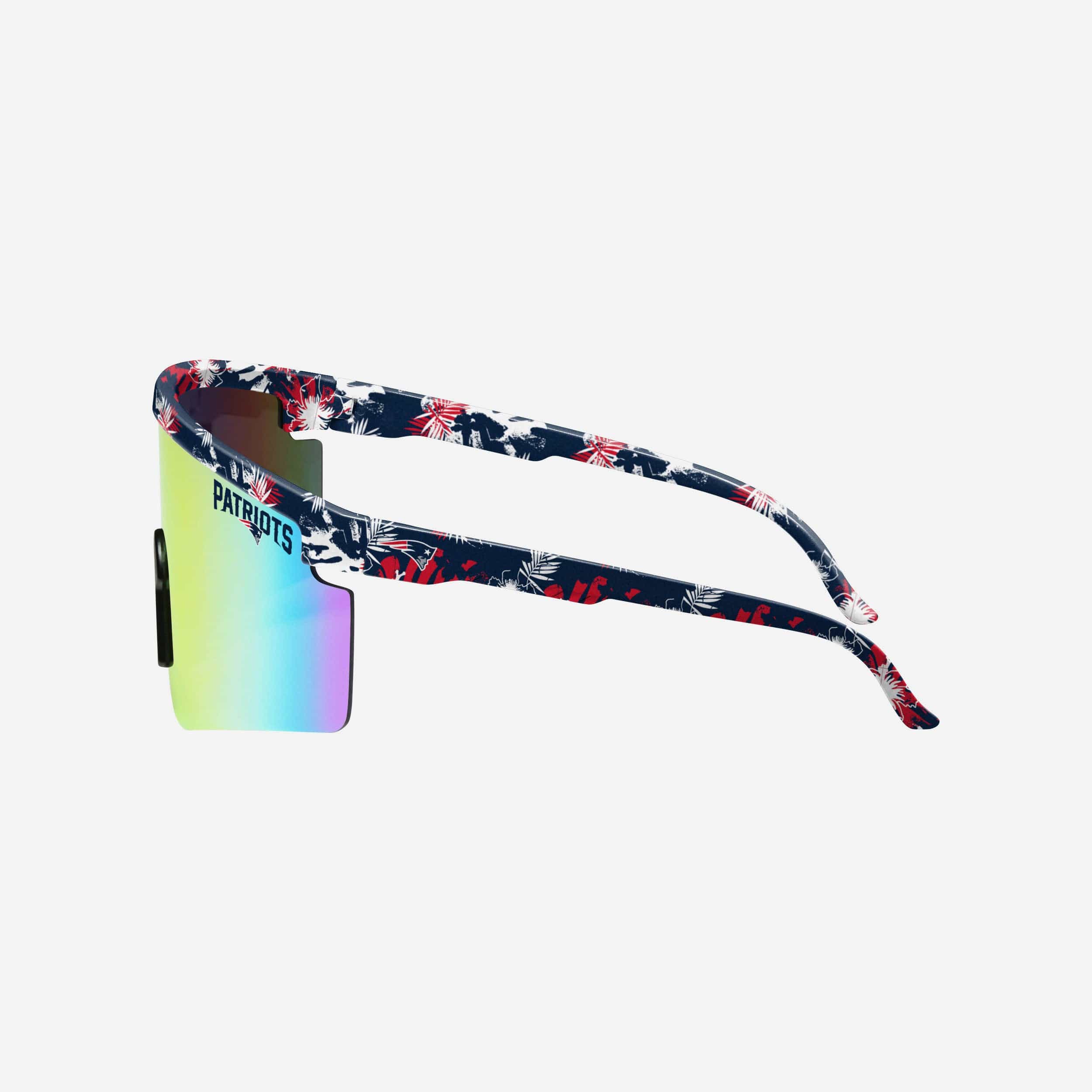 New England Patriots Floral Large Frame Sunglasses 3 New England Patriots Floral Large Frame Sunglasses