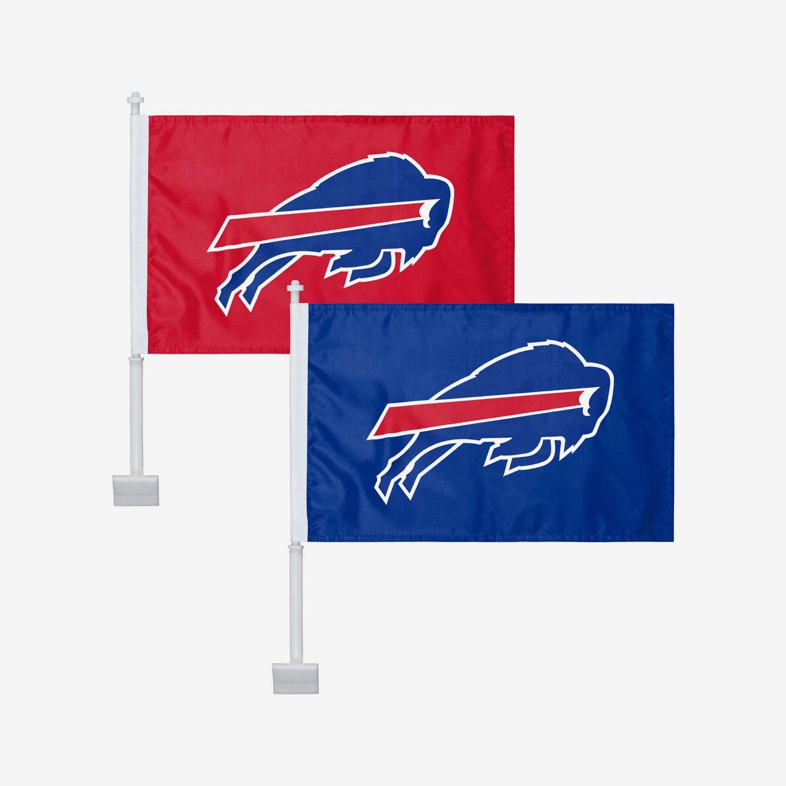 Buffalo Bills 2 Pack Solid Car Flag