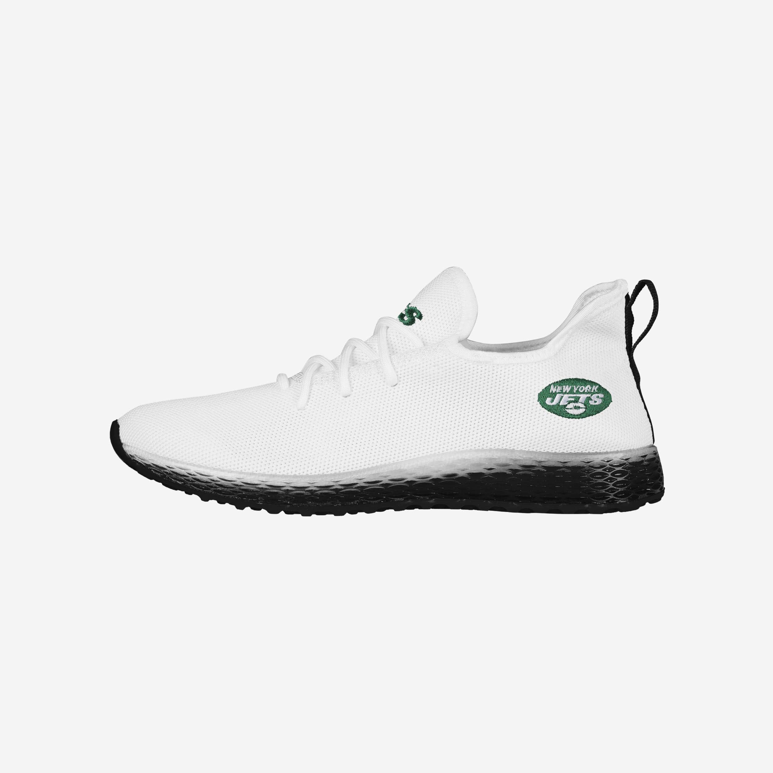 New York Jets Gradient Midsole White Sneakers