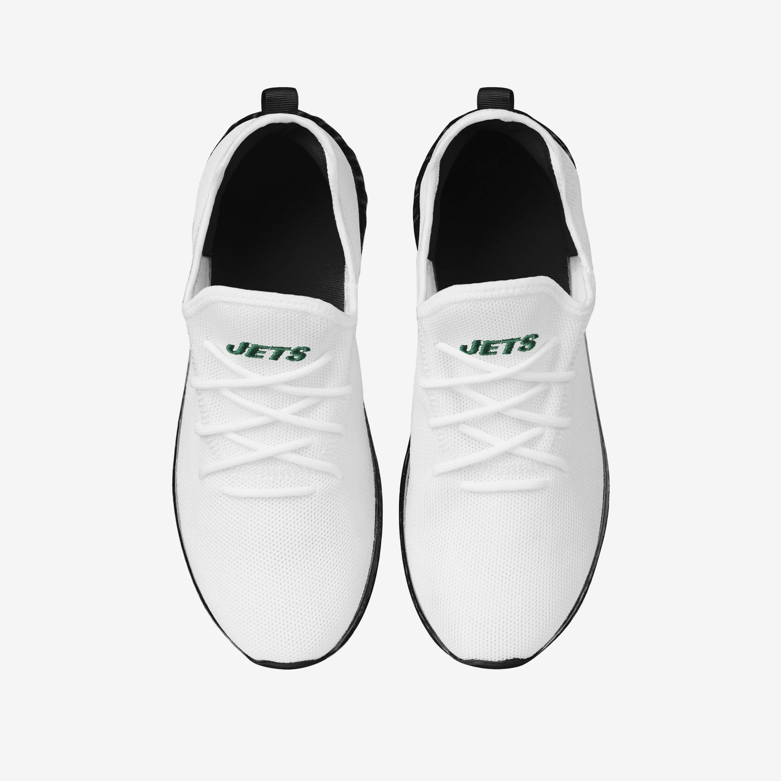 New York Jets Gradient Midsole White Sneakers 4 New York Jets Gradient Midsole White Sneakers