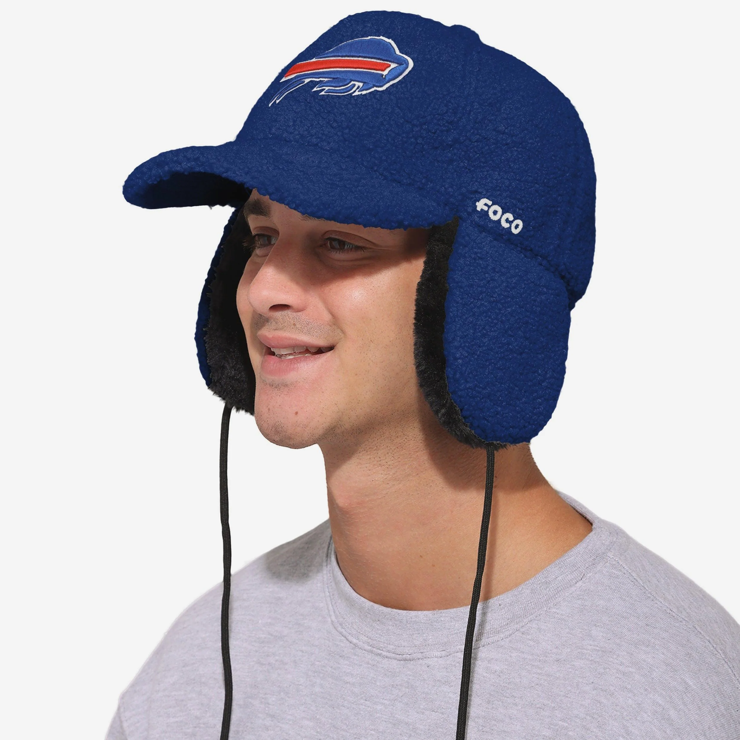 Buffalo Bills Sherpa Trapper Cap 2 Buffalo Bills Sherpa Trapper Cap