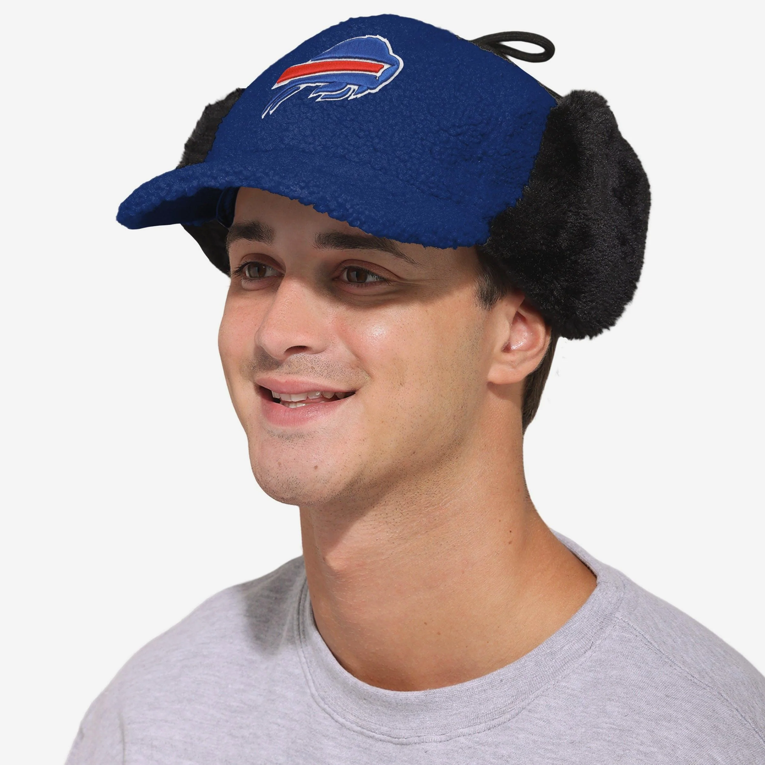 Buffalo Bills Sherpa Trapper Cap 3 Buffalo Bills Sherpa Trapper Cap