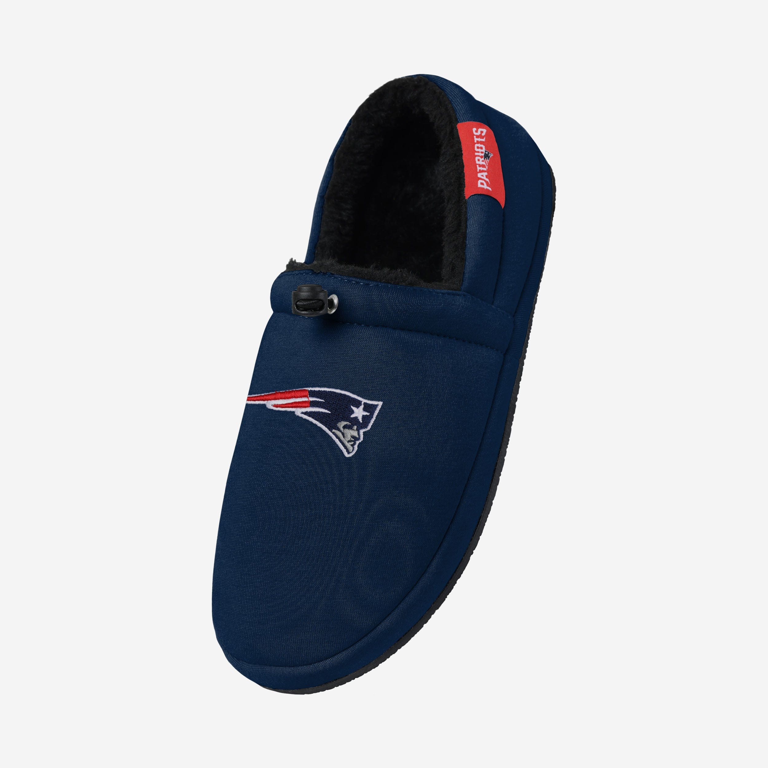 New England Patriots Big Logo Athletic Moccasin Slipper 2 New England Patriots Big Logo Athletic Moccasin Slipper