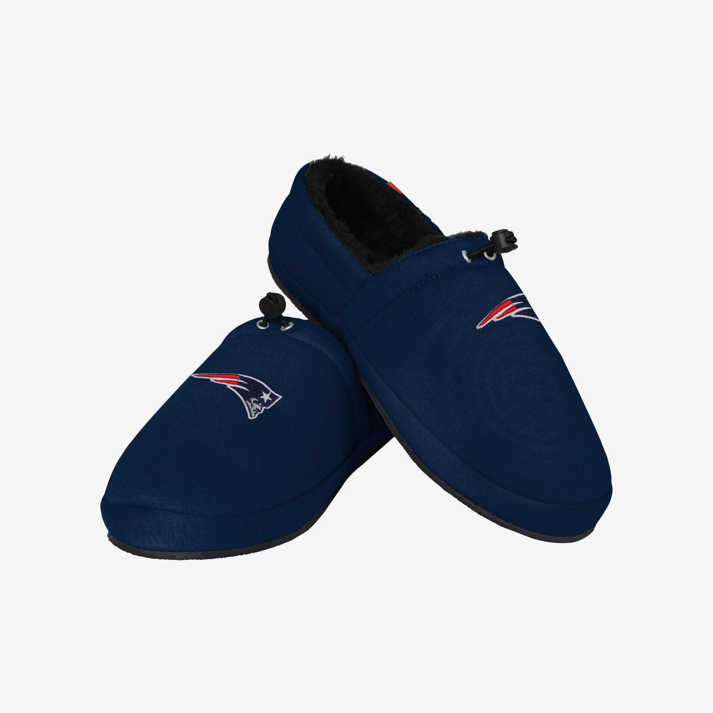 New England Patriots Big Logo Athletic Moccasin Slipper 3 New England Patriots Big Logo Athletic Moccasin Slipper
