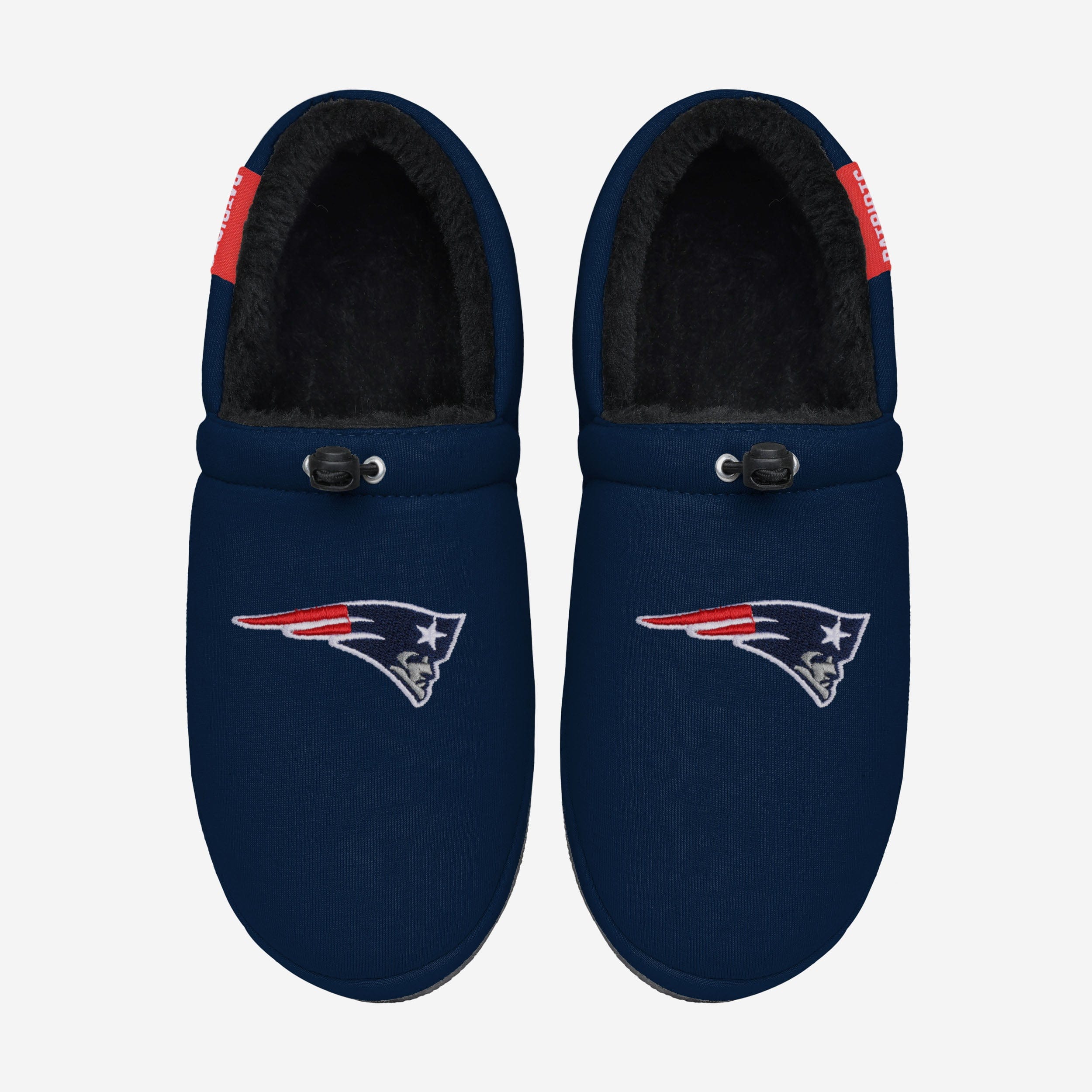New England Patriots Big Logo Athletic Moccasin Slipper 4 New England Patriots Big Logo Athletic Moccasin Slipper