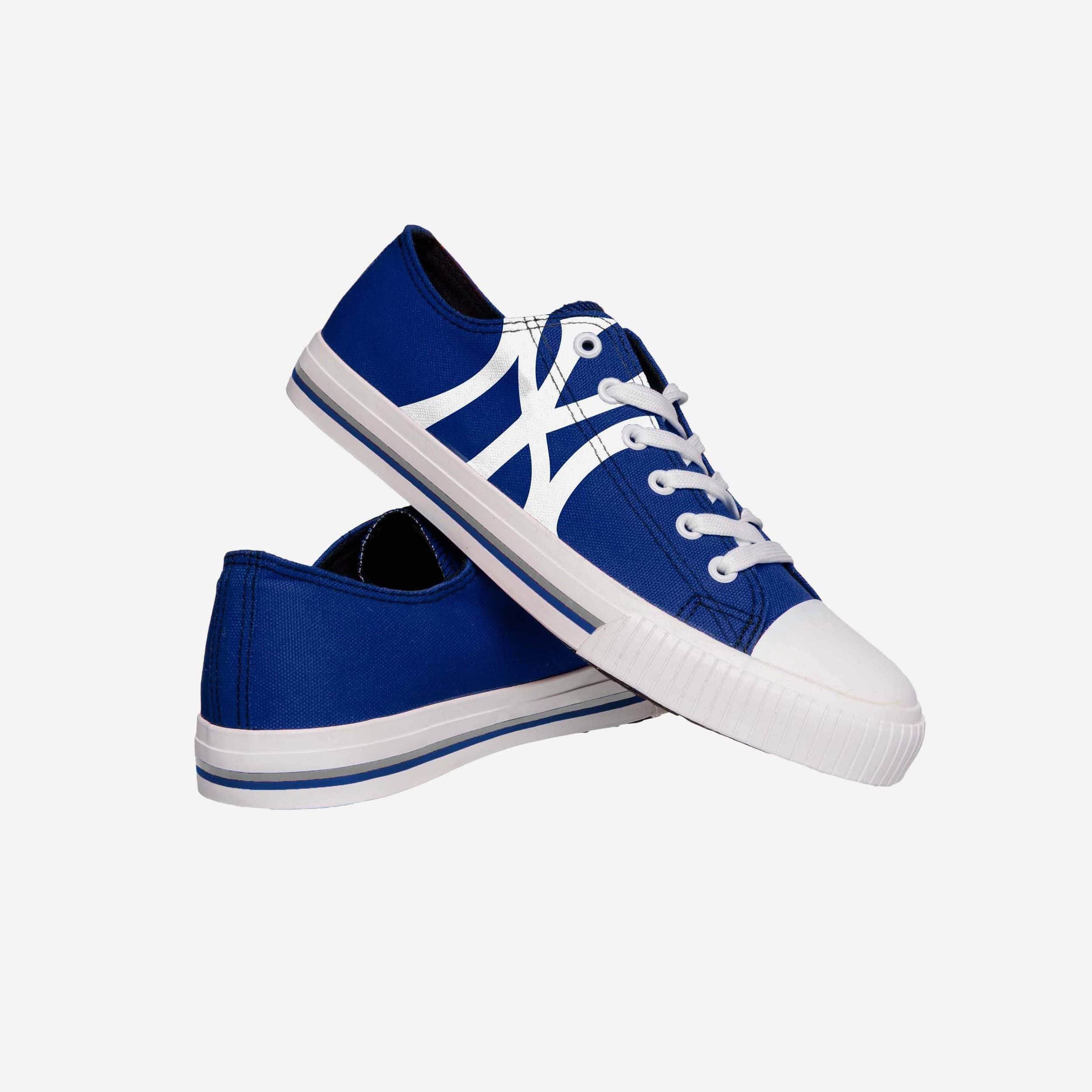 New York Yankees Mens Low Top Big Logo Canvas Shoe 3 New York Yankees Mens Low Top Big Logo Canvas Shoe