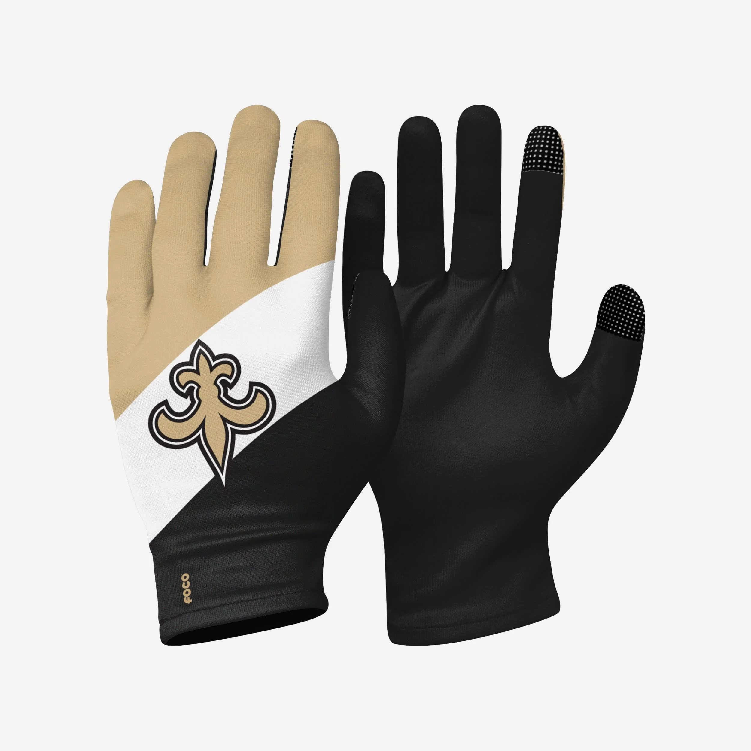 New Orleans Saints 2 Pack Reusable Stretch Gloves 3 New Orleans Saints 2 Pack Reusable Stretch Gloves