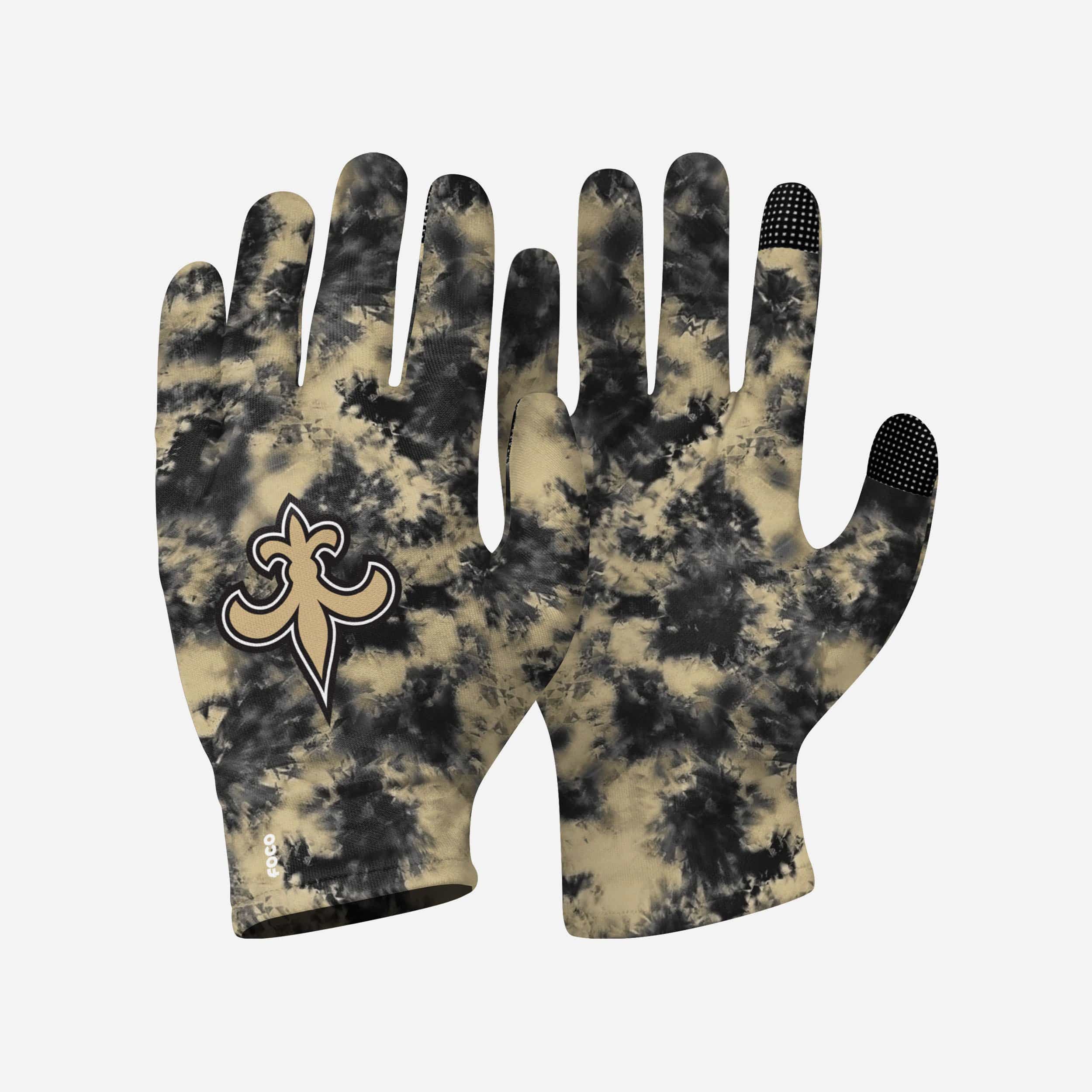 New Orleans Saints 2 Pack Reusable Stretch Gloves 4 New Orleans Saints 2 Pack Reusable Stretch Gloves