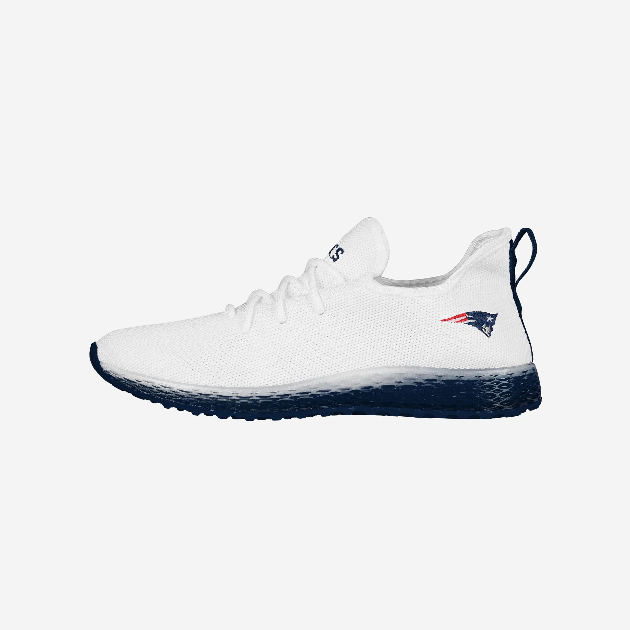 New England Patriots Gradient Midsole White Sneakers