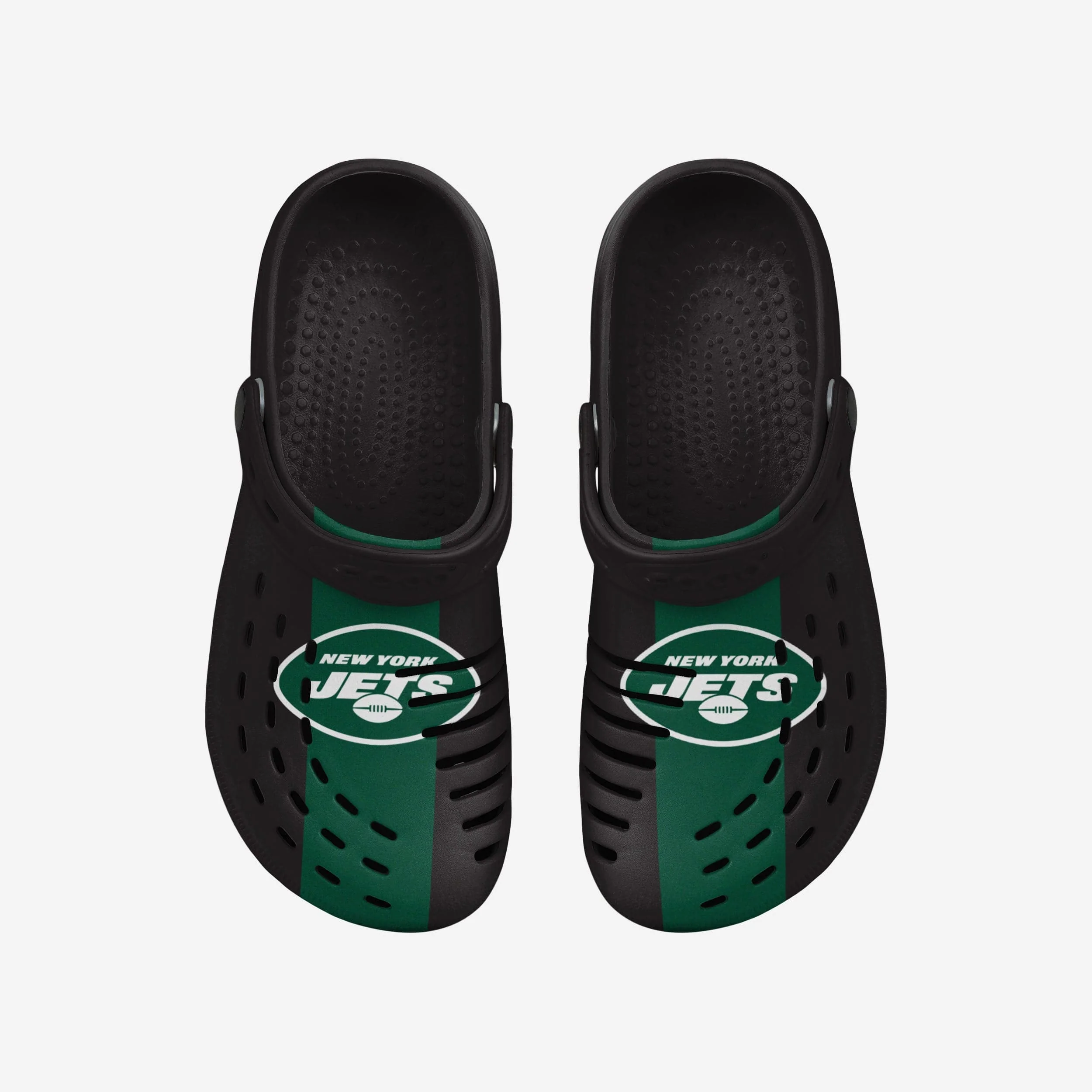 New York Jets Team Stripe Clog With Strap 4 New York Jets Team Stripe Clog With Strap