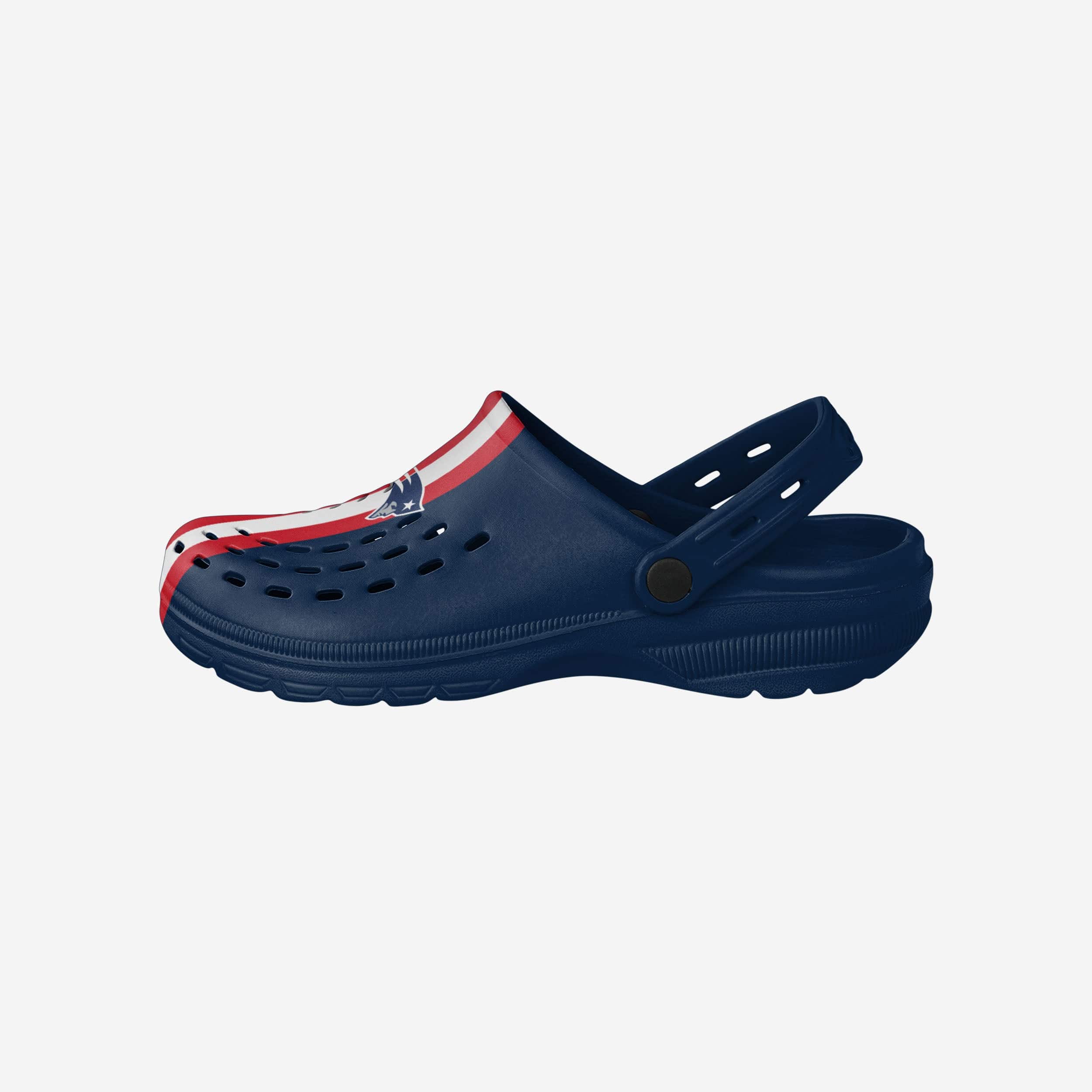 New England Patriots Team Stripe Clog With Strap