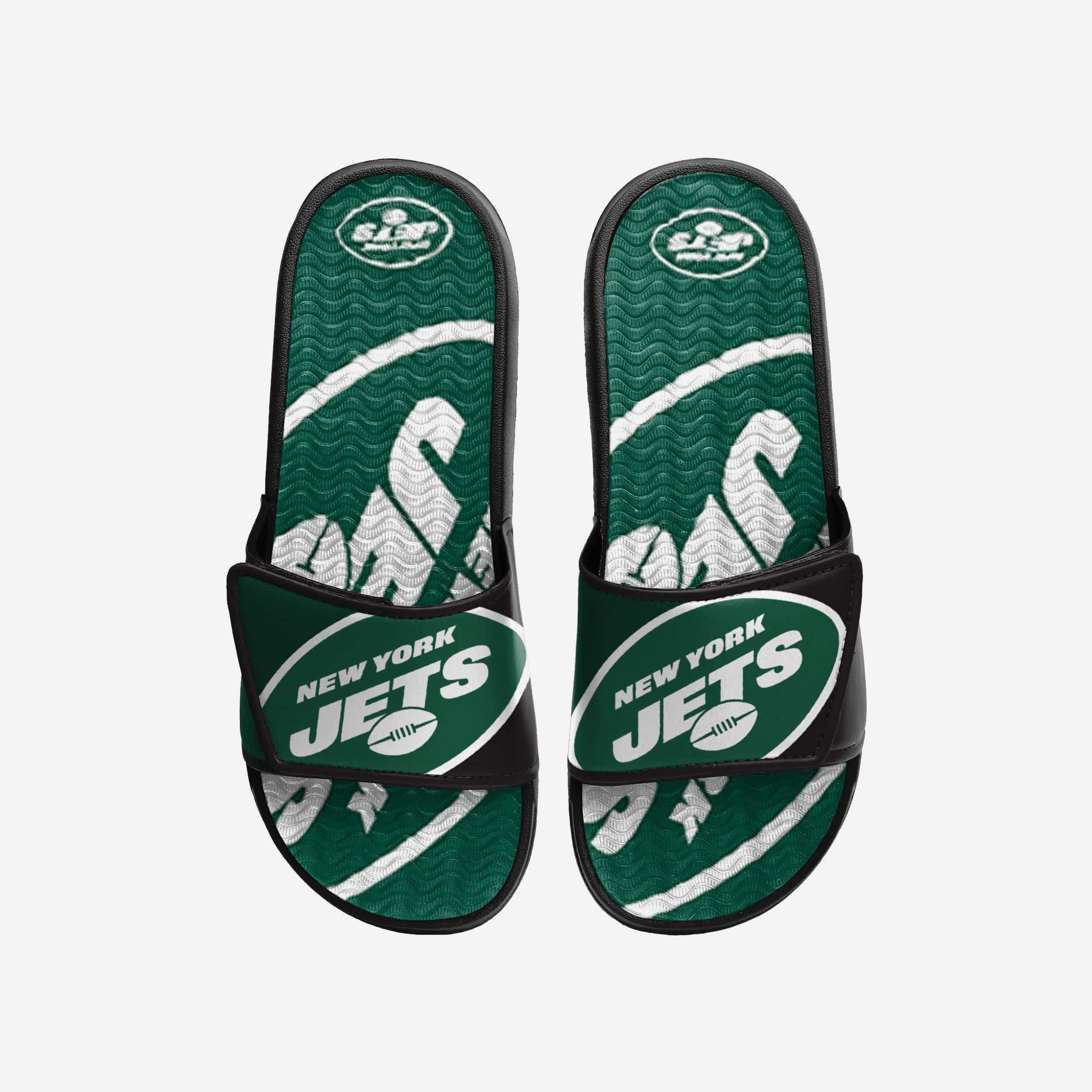 New York Jets Colorblock Big Logo Gel Slide