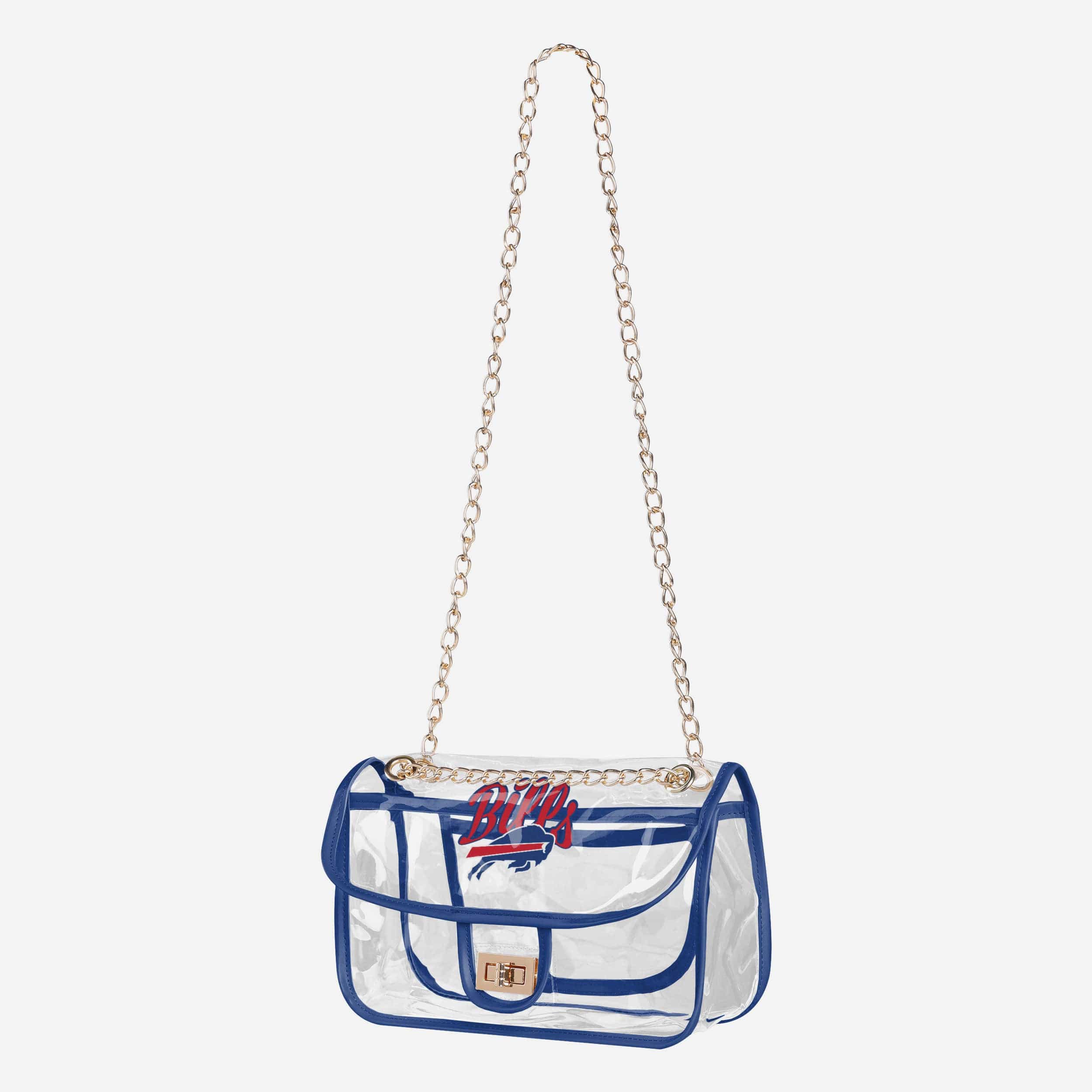 Buffalo Bills Clear Crossbody Chain Bag 2 Buffalo Bills Clear Crossbody Chain Bag