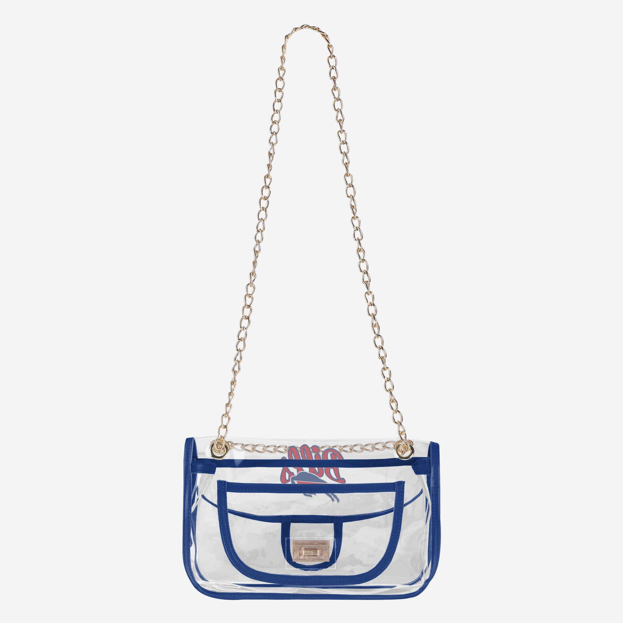 Buffalo Bills Clear Crossbody Chain Bag 4 Buffalo Bills Clear Crossbody Chain Bag