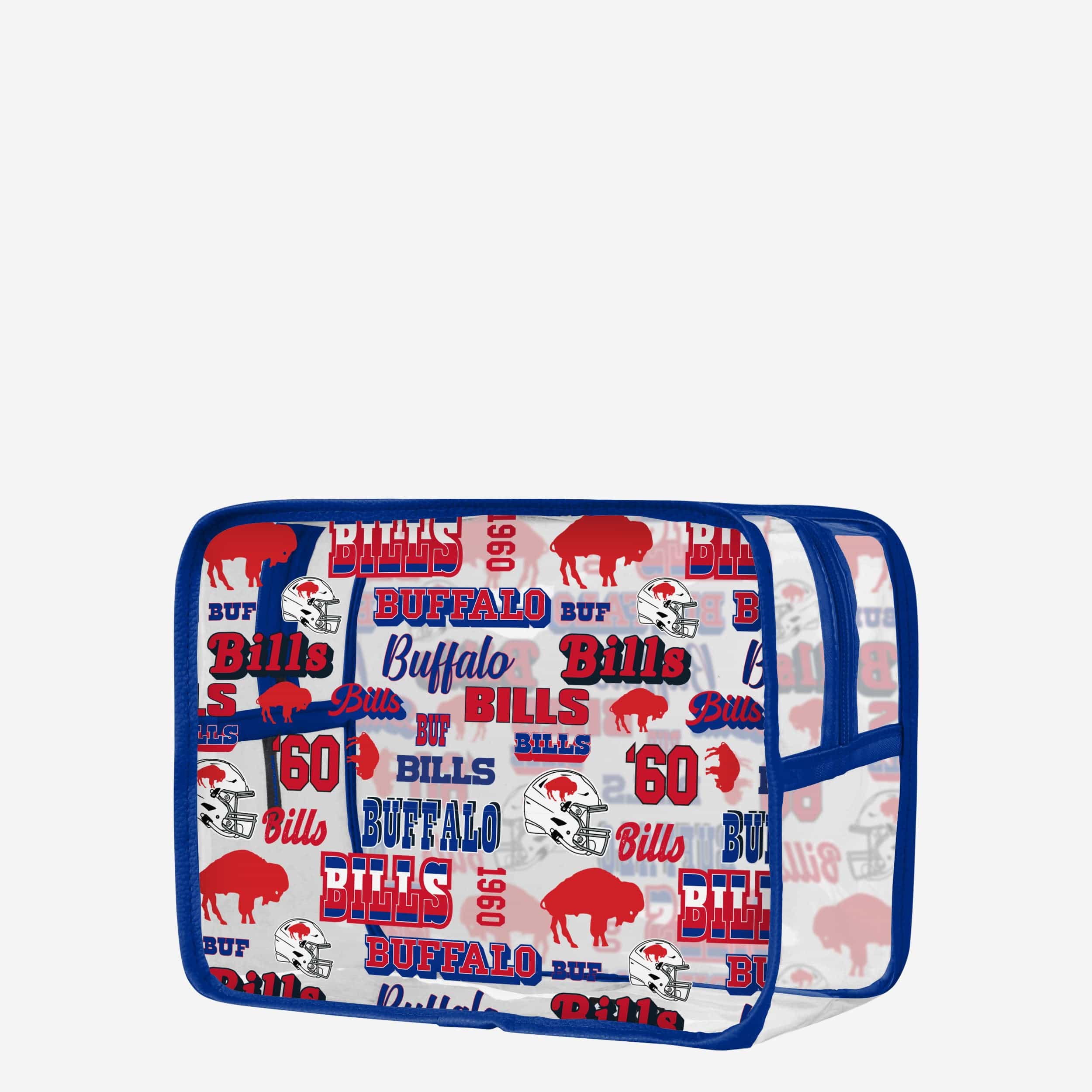Buffalo Bills Repeat Retro Print Clear Cosmetic Bag