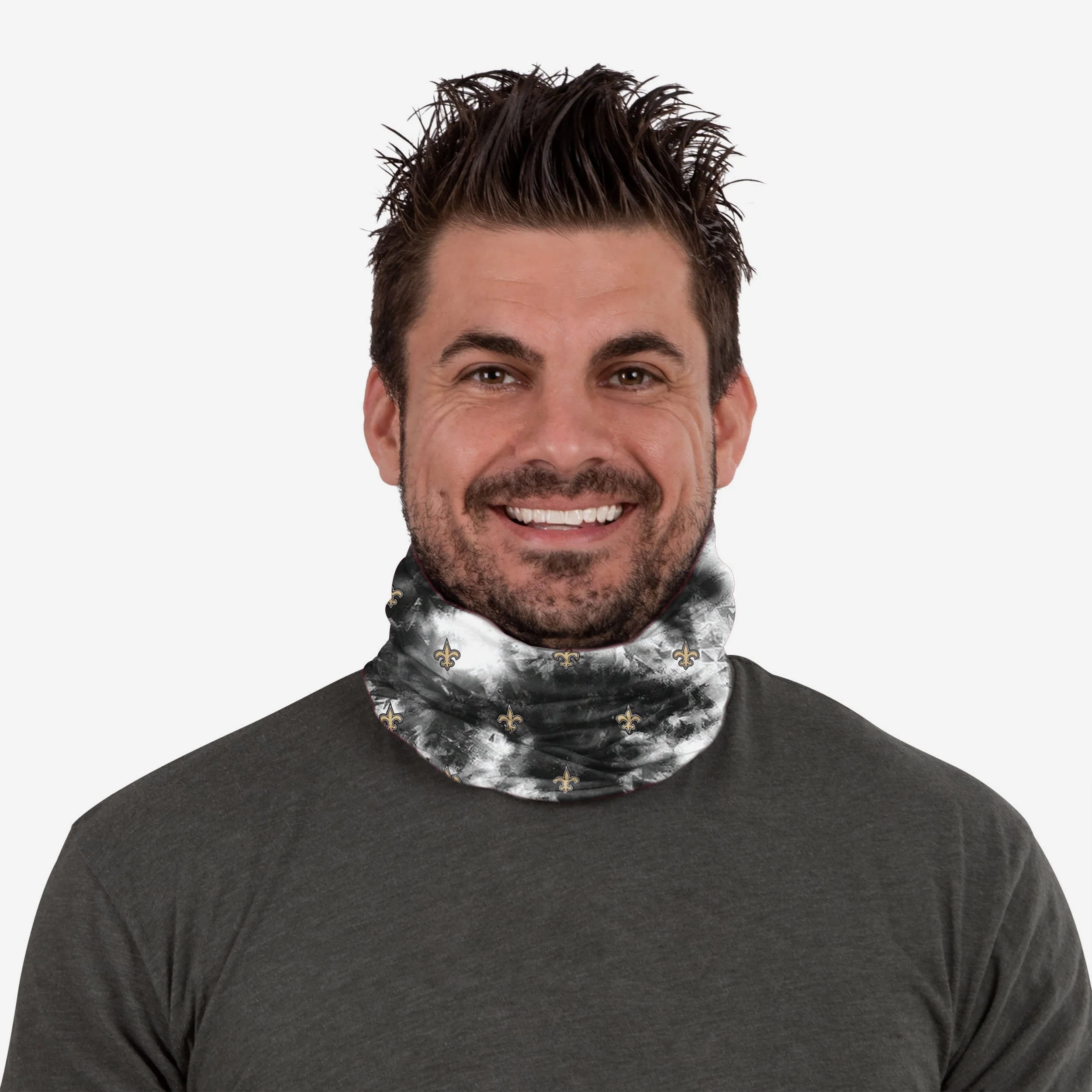 New Orleans Saints Tie-Dye Gaiter Scarf 3 New Orleans Saints Tie-Dye Gaiter Scarf