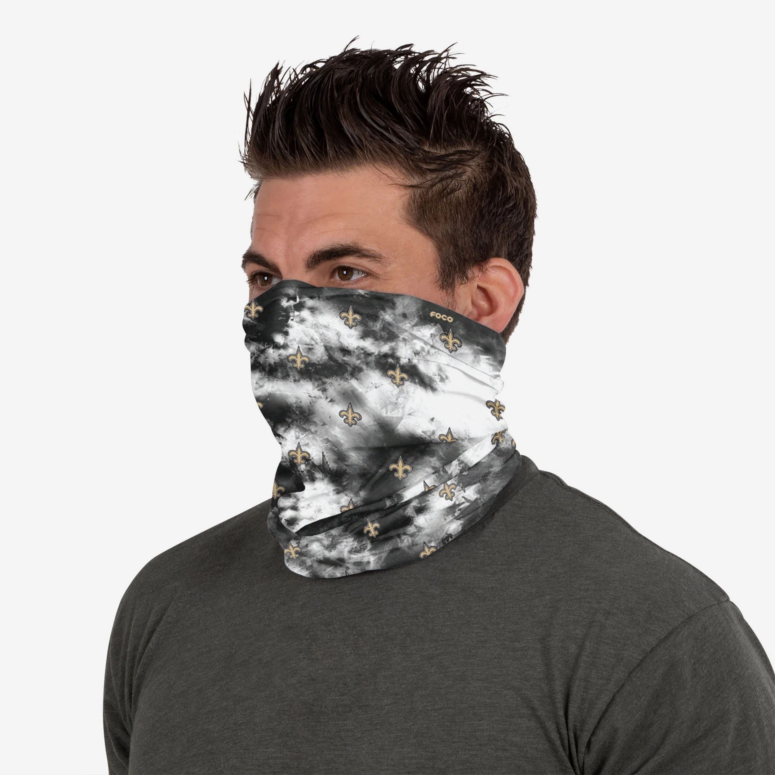 New Orleans Saints Tie-Dye Gaiter Scarf 4 New Orleans Saints Tie-Dye Gaiter Scarf