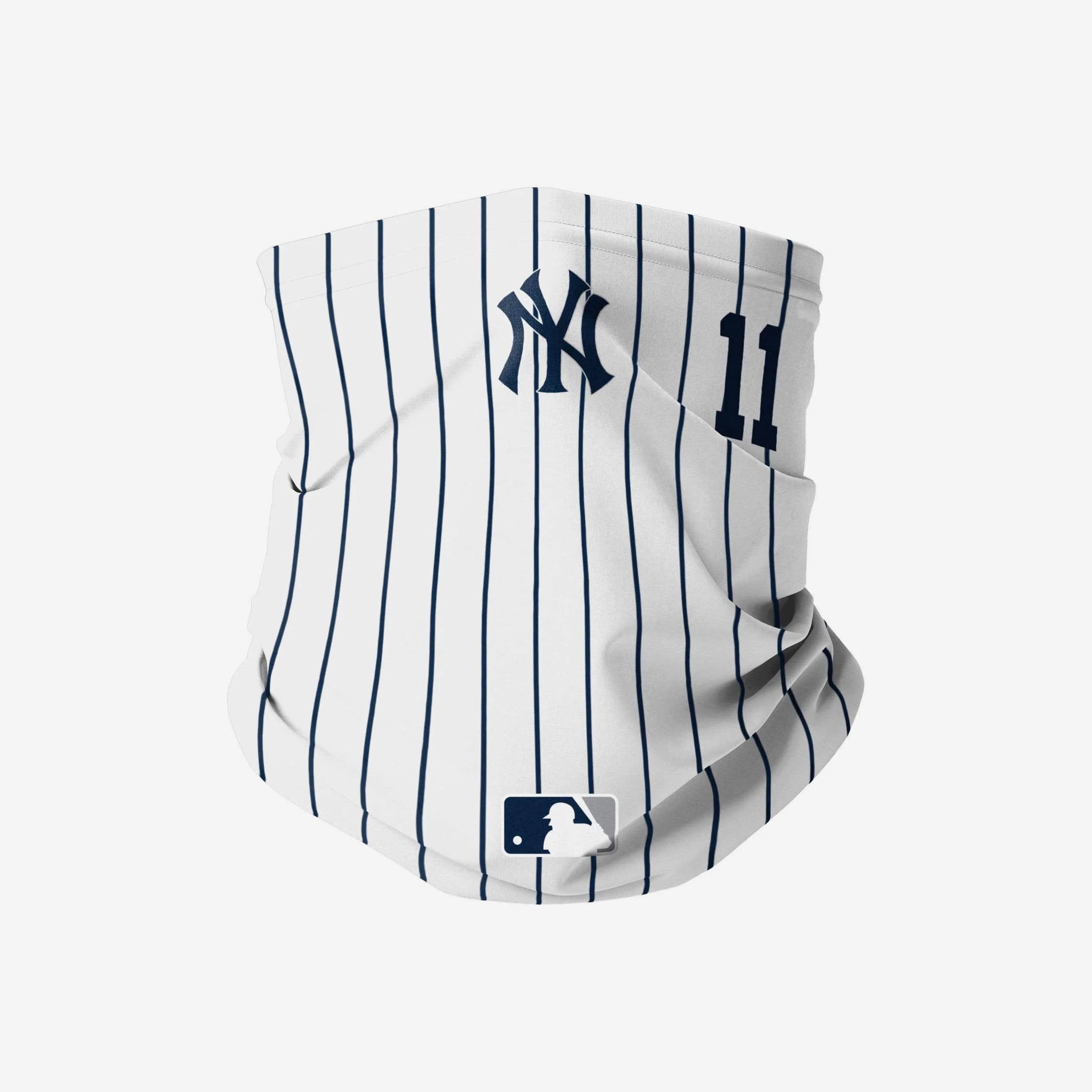 Brett Gardner New York Yankees On-Field Gameday Pinstripe Stitched Gaiter Scarf